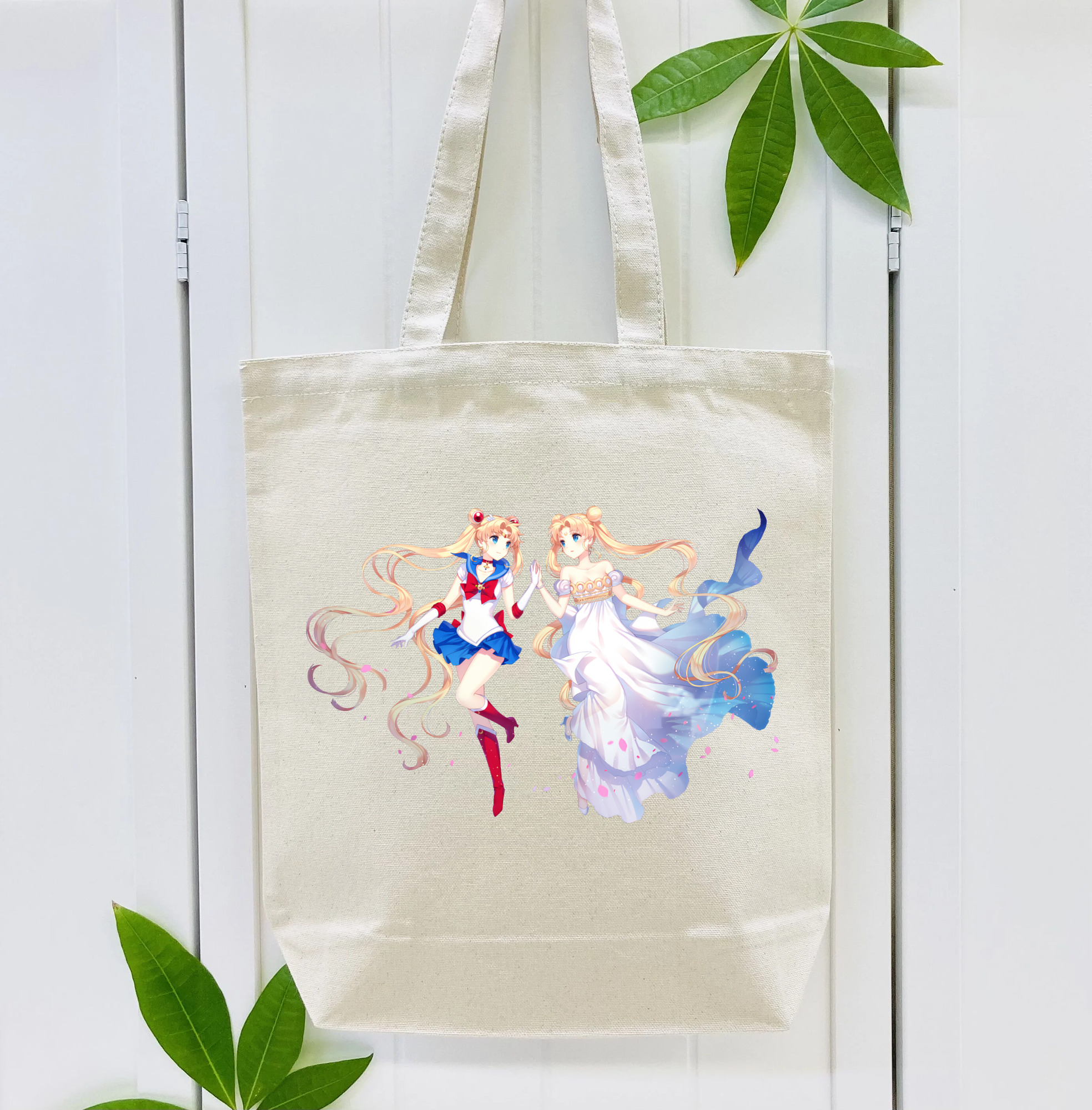 美少女戦士セーラームーン 月野 うさぎ つきの うさぎ Sailor Moon Tsukino Usagi 縦型キャンバス生地手提げバッグ　トートバッグ