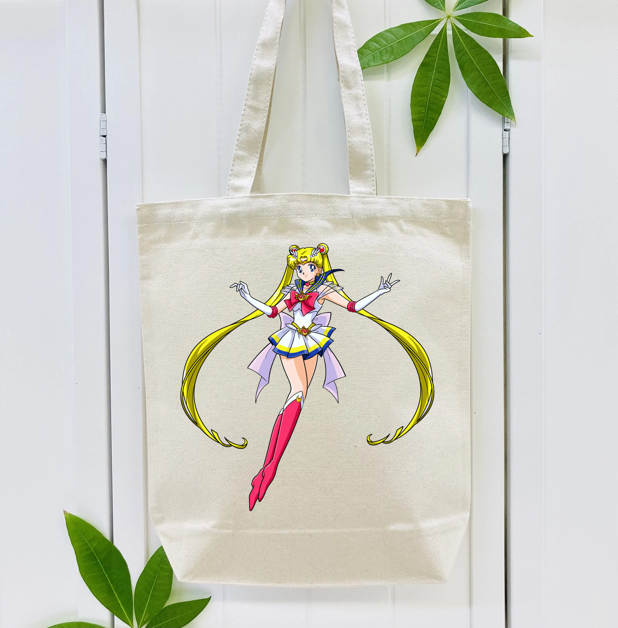 美少女戦士セーラームーン 月野 うさぎ つきの うさぎ Sailor Moon Tsukino Usagi 縦型キャンバス生地手提げバッグ　トートバッグ