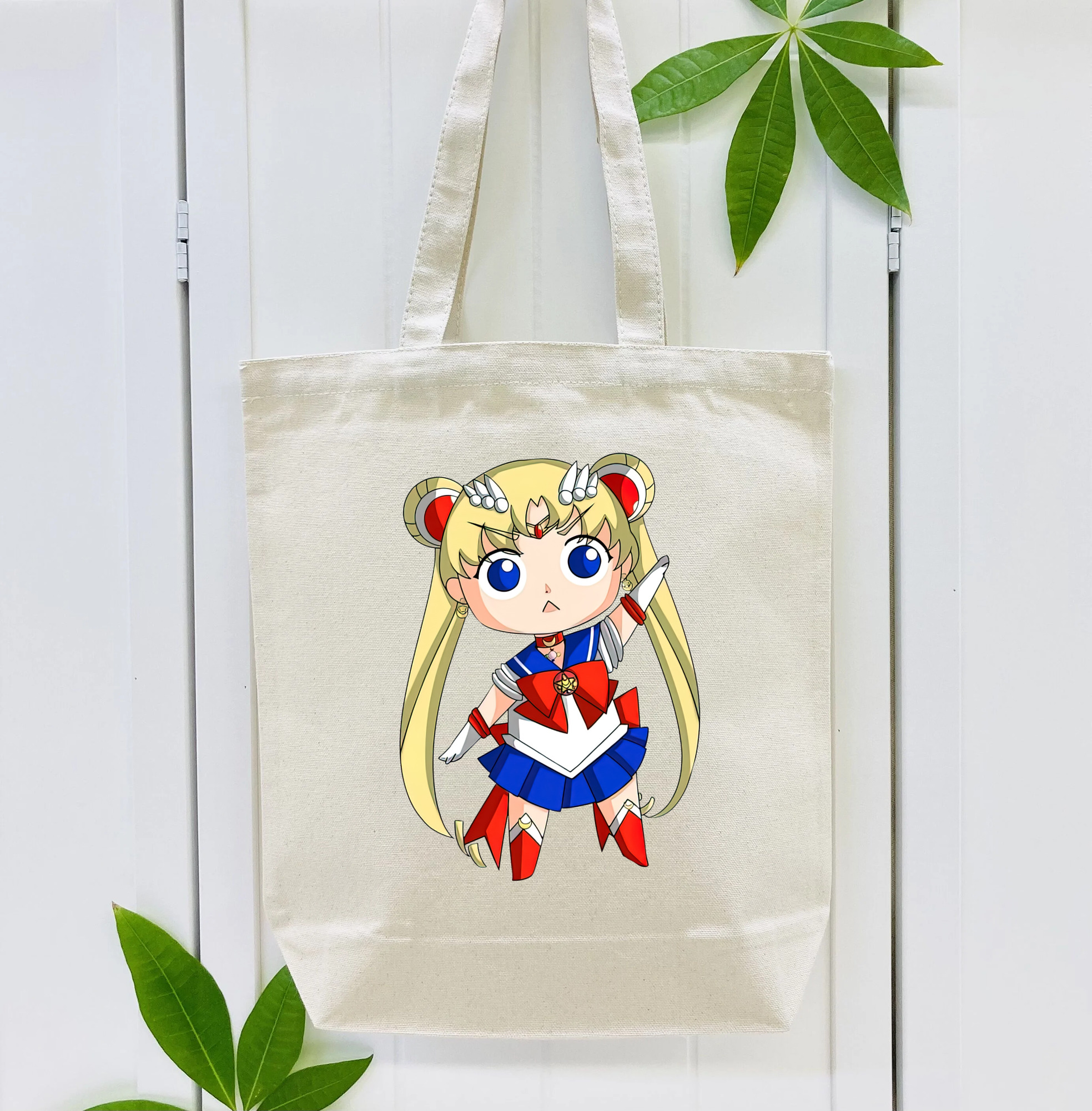 美少女戦士セーラームーン 月野 うさぎ つきの うさぎ Sailor Moon Tsukino Usagi 縦型キャンバス生地手提げバッグ　トートバッグ