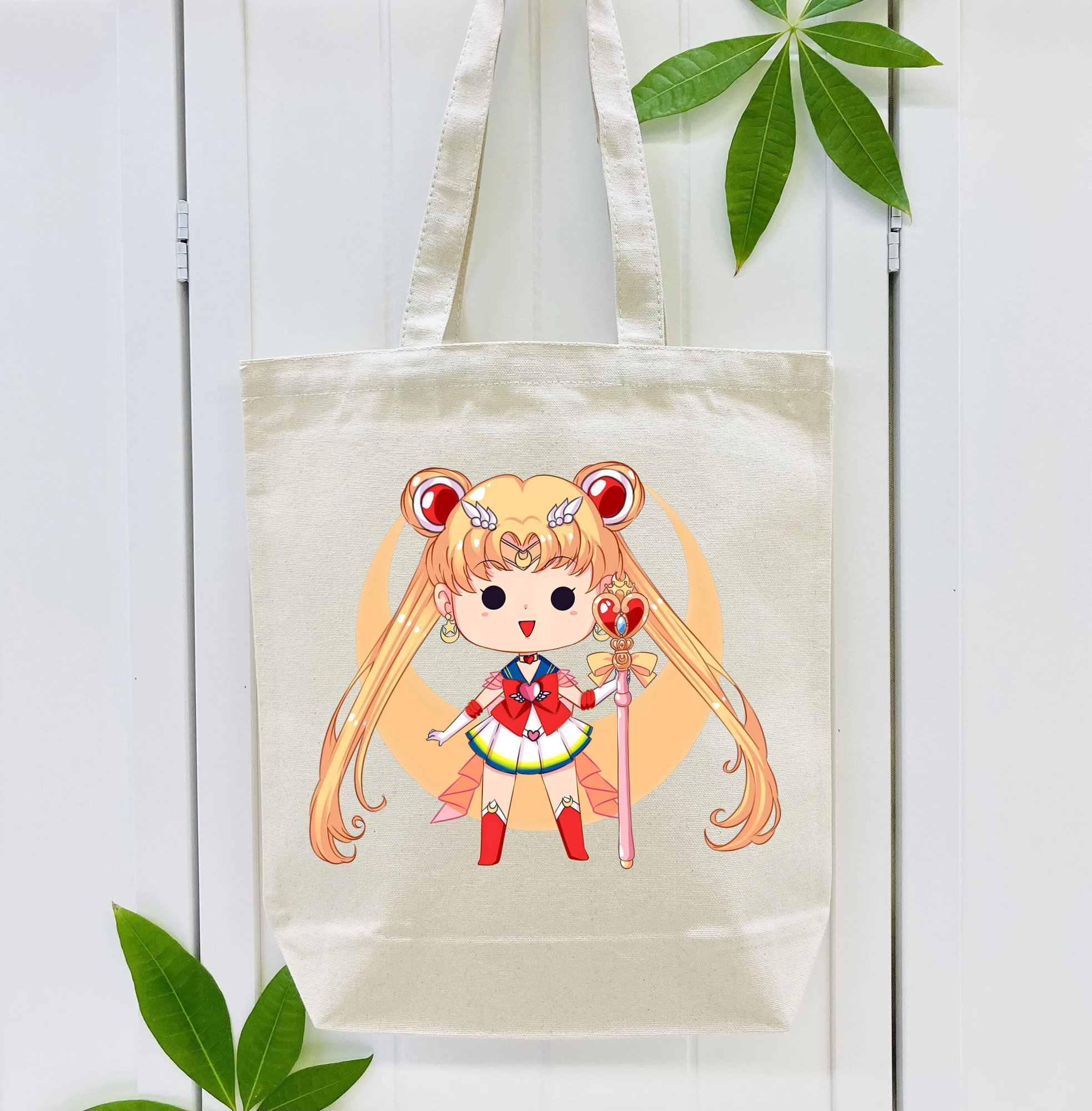 美少女戦士セーラームーン 月野 うさぎ つきの うさぎ Sailor Moon Tsukino Usagi 縦型キャンバス生地手提げバッグ　トートバッグ