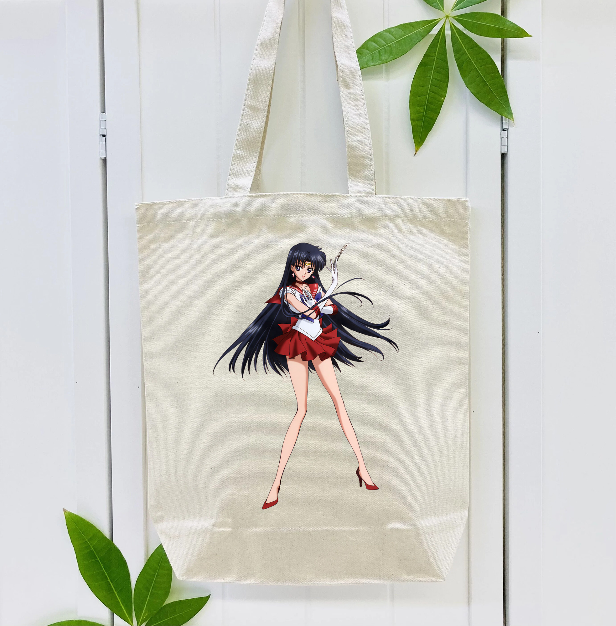 美少女戦士セーラームーン 火野レイ ひの レイ Sailor Moon Hino Rei （セーラーマーズ,Sailor Mars） 縦型キャンバス生地手提げバッグ　トートバッグ