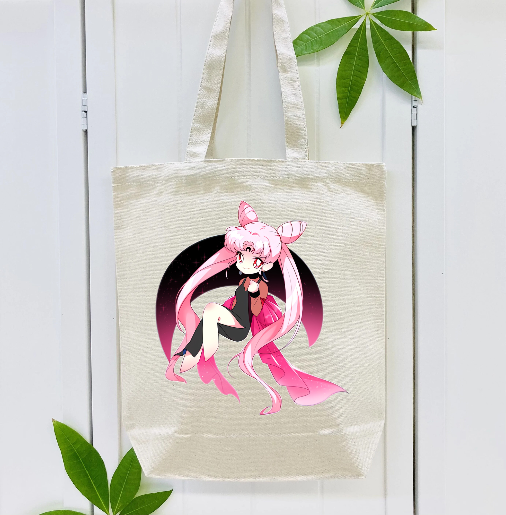 美少女戦士セーラームーン ちびうさ Sailor Moon Chibiusa Tsukino Usagi Small Lady Serenity 縦型キャンバス生地手提げバッグ　トートバッグ