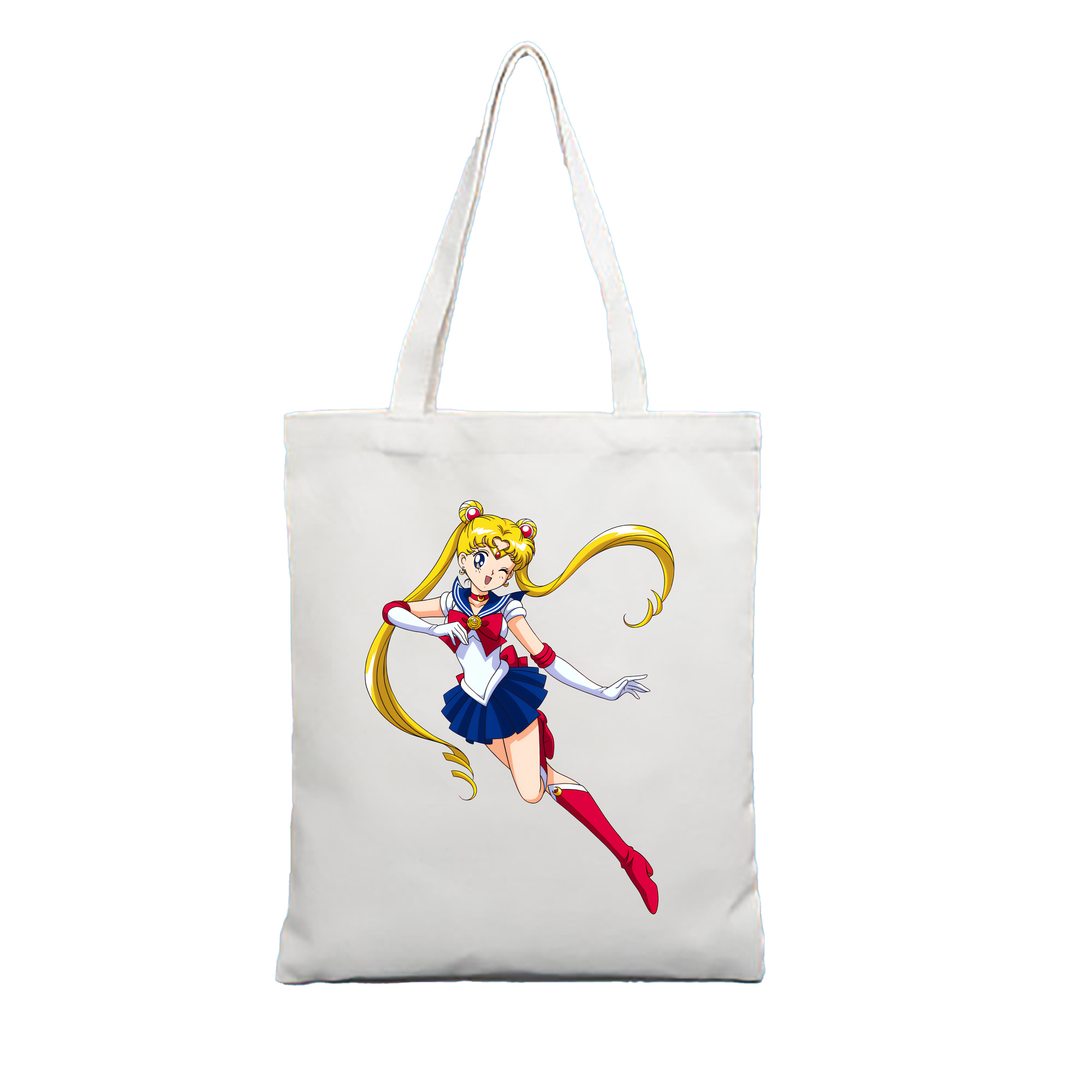 （画像用） 美少女戦士セーラームーン 月野 うさぎ つきの うさぎ Sailor Moon Tsukino Usagi 縦型キャンバス生地手提げバッグ　トートバッグ