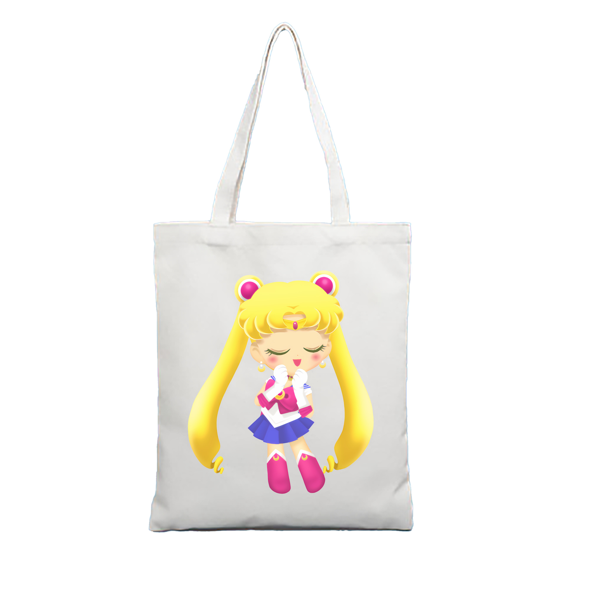 （画像用） 美少女戦士セーラームーン 月野 うさぎ つきの うさぎ Sailor Moon Tsukino Usagi 縦型キャンバス生地手提げバッグ　トートバッグ