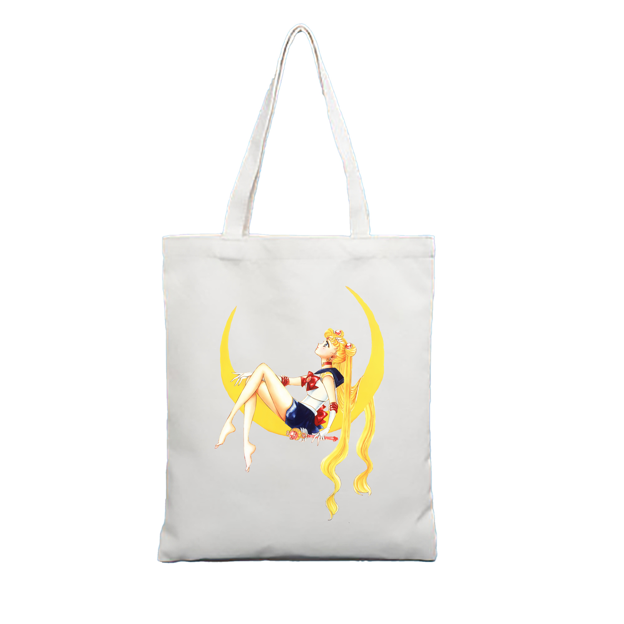 （画像用） 美少女戦士セーラームーン 月野 うさぎ つきの うさぎ Sailor Moon Tsukino Usagi 縦型キャンバス生地手提げバッグ　トートバッグ
