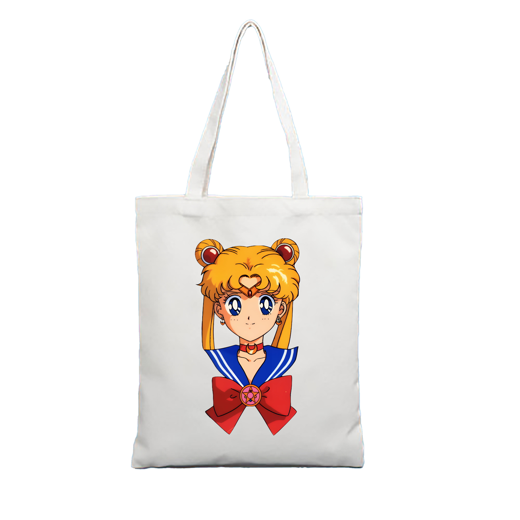 （画像用） 美少女戦士セーラームーン 月野 うさぎ つきの うさぎ Sailor Moon Tsukino Usagi 縦型キャンバス生地手提げバッグ　トートバッグ