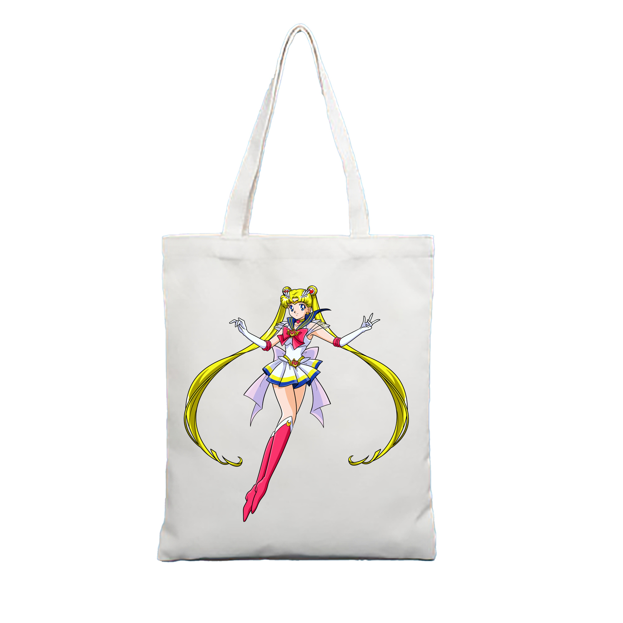 （画像用） 美少女戦士セーラームーン 月野 うさぎ つきの うさぎ Sailor Moon Tsukino Usagi 縦型キャンバス生地手提げバッグ　トートバッグ