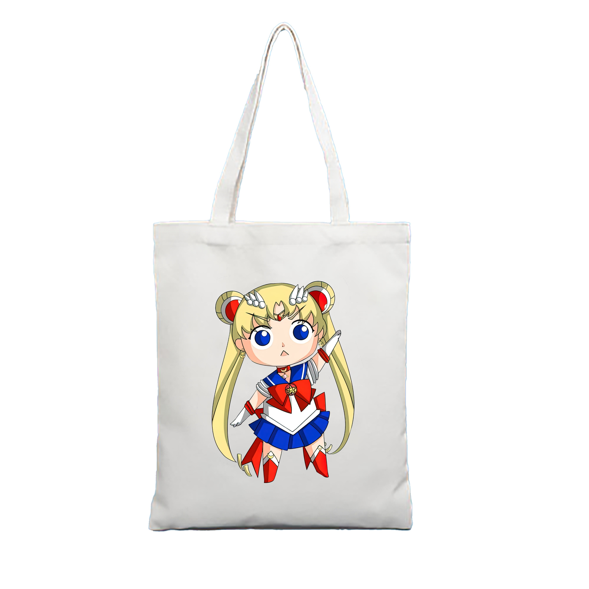 （画像用） 美少女戦士セーラームーン 月野 うさぎ つきの うさぎ Sailor Moon Tsukino Usagi 縦型キャンバス生地手提げバッグ　トートバッグ