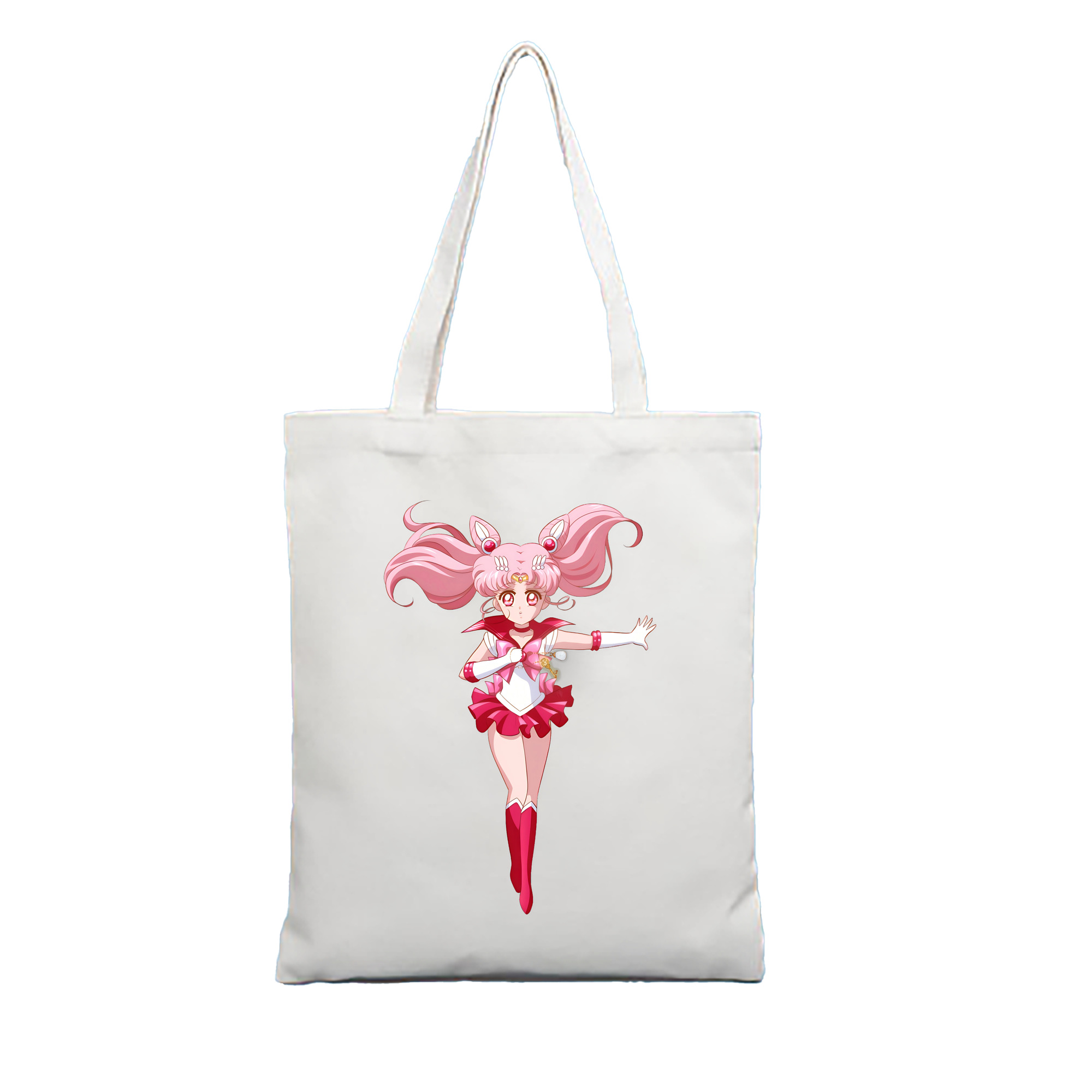 （画像用） 美少女戦士セーラームーン ちびうさ Sailor Moon Chibiusa Tsukino Usagi Small Lady Serenity 縦型キャンバス生地手提げバッグ　トートバッグ