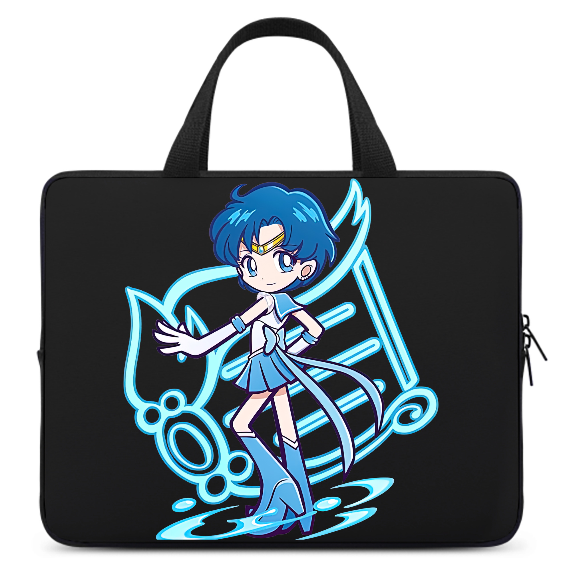 （画像用） 美少女戦士セーラームーン 水野 亜美 みずの あみ Sailor Moon Mizuno Ami 手提げノートパソコンバッグ
