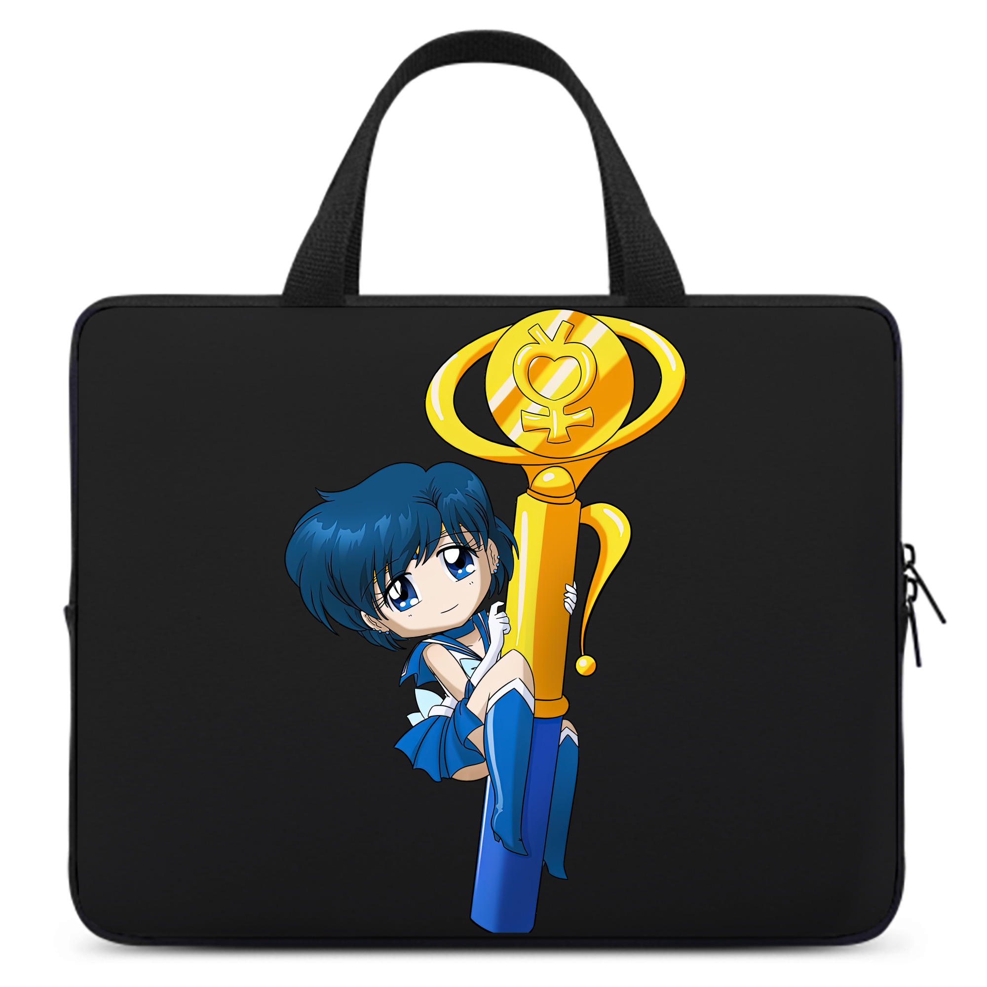 （画像用） 美少女戦士セーラームーン 水野 亜美 みずの あみ Sailor Moon Mizuno Ami 手提げノートパソコンバッグ