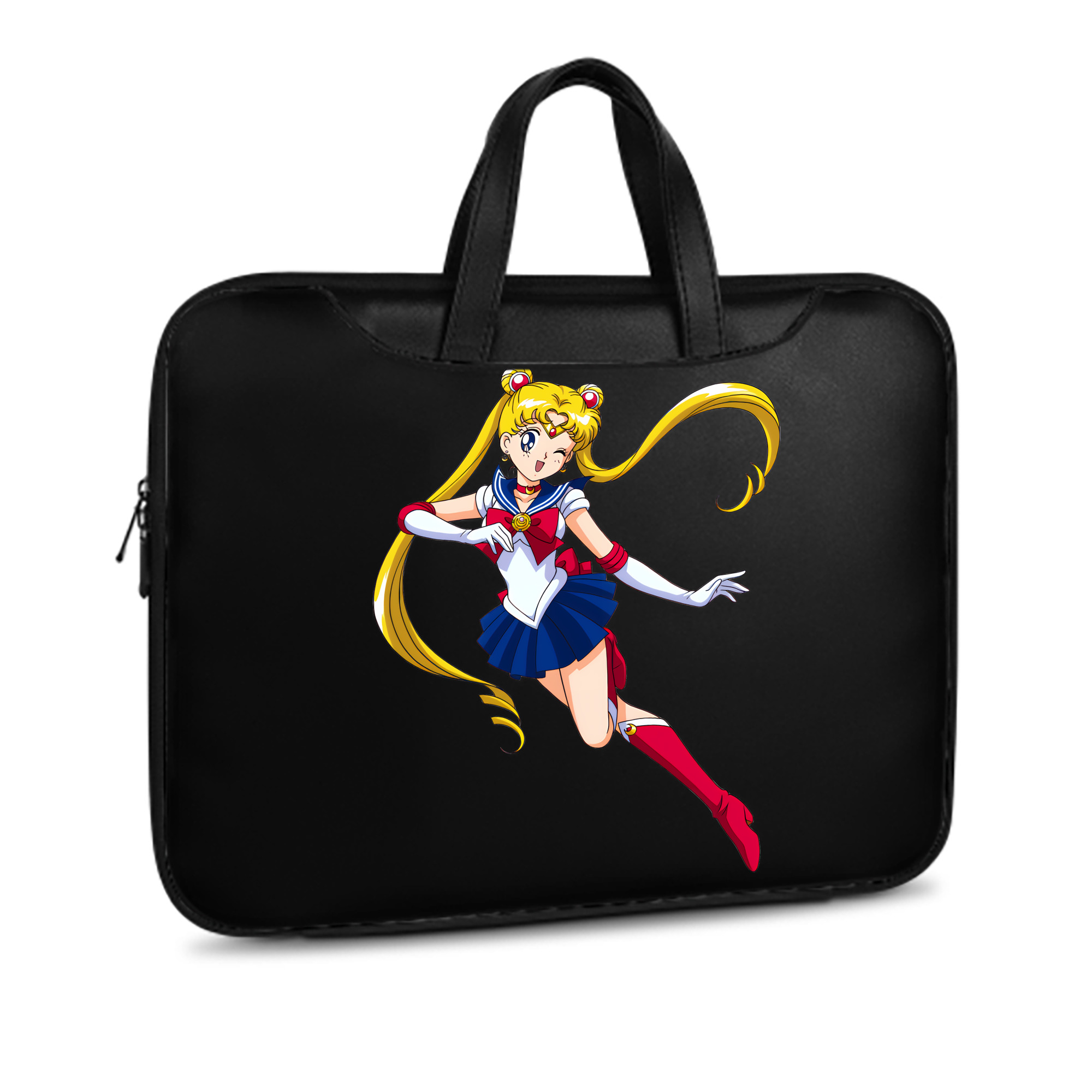 （画像用） 美少女戦士セーラームーン 月野 うさぎ つきの うさぎ Sailor Moon Tsukino Usagi レザーラップトップバッグ　ノートパソコンケース
