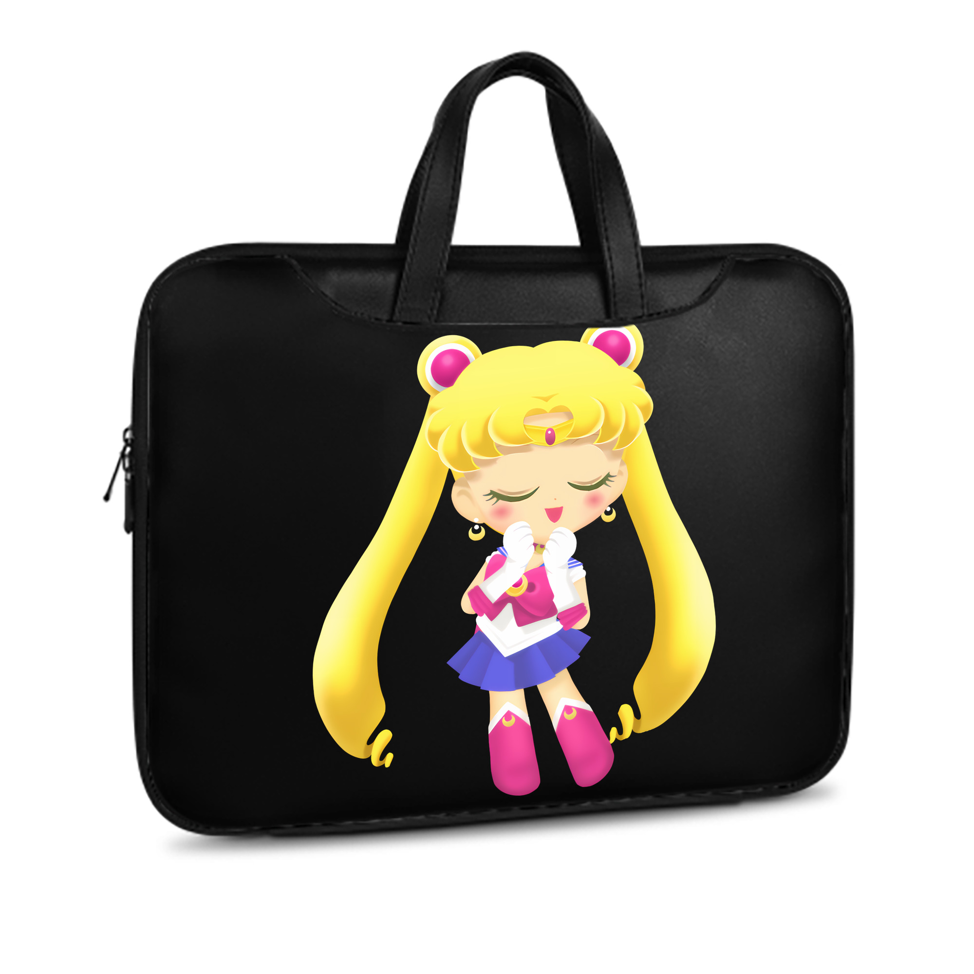 （画像用） 美少女戦士セーラームーン 月野 うさぎ つきの うさぎ Sailor Moon Tsukino Usagi レザーラップトップバッグ　ノートパソコンケース