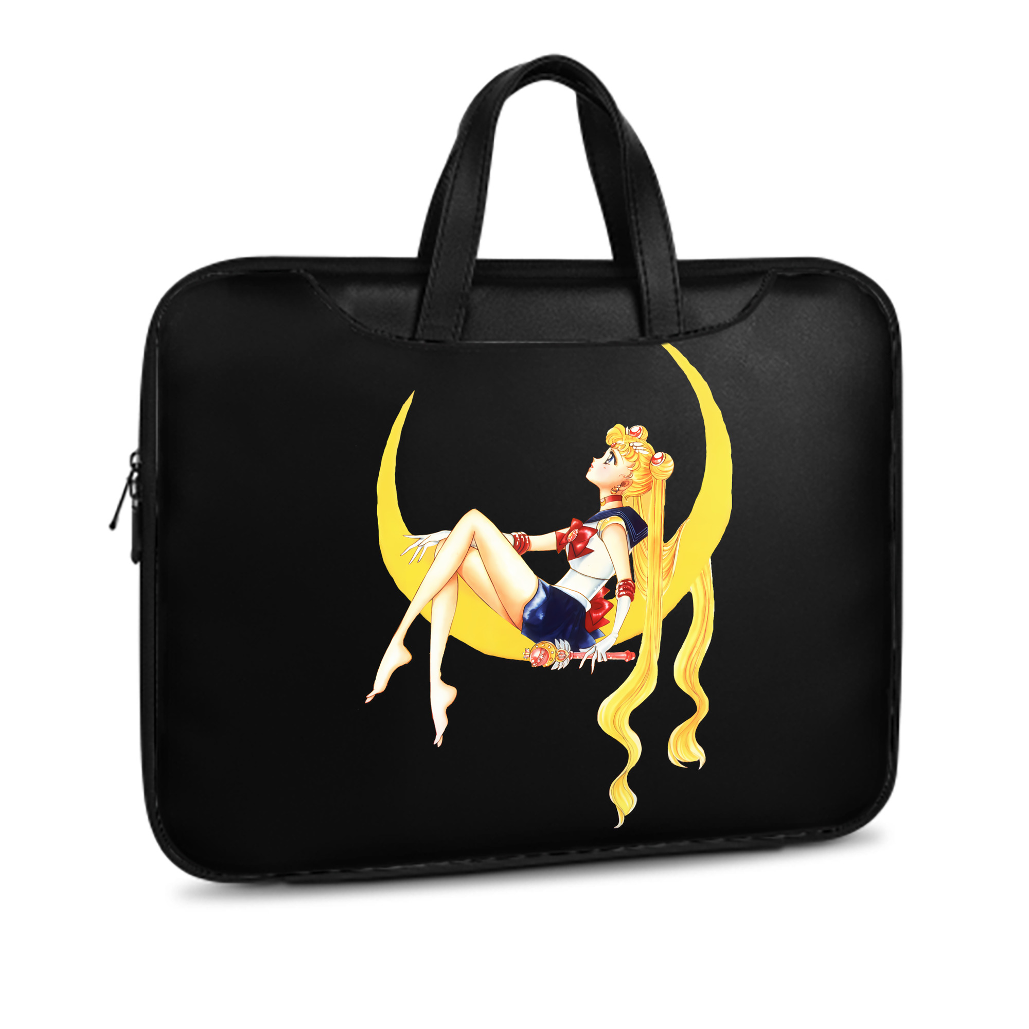 （画像用） 美少女戦士セーラームーン 月野 うさぎ つきの うさぎ Sailor Moon Tsukino Usagi レザーラップトップバッグ　ノートパソコンケース
