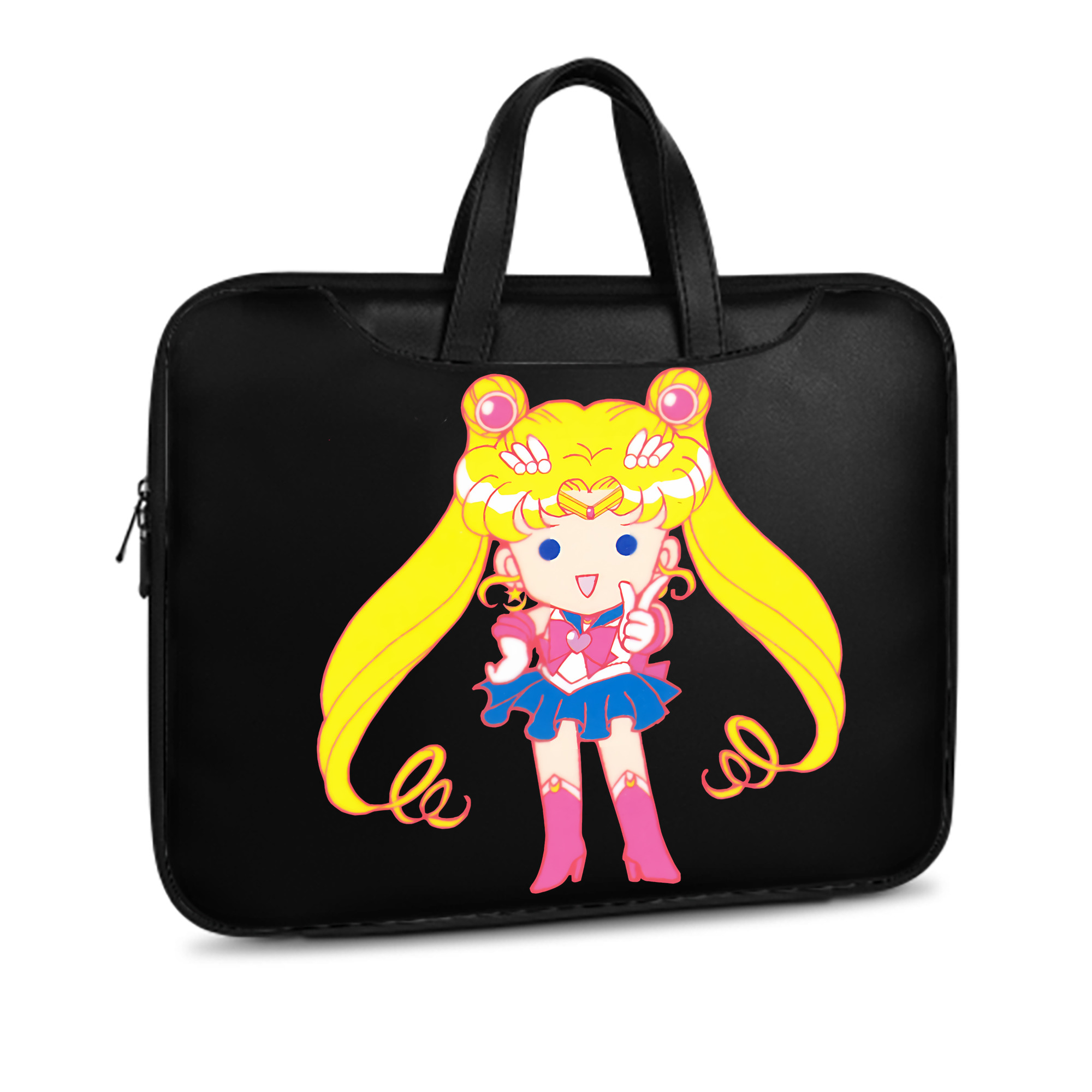 （画像用） 美少女戦士セーラームーン 月野 うさぎ つきの うさぎ Sailor Moon Tsukino Usagi レザーラップトップバッグ　ノートパソコンケース