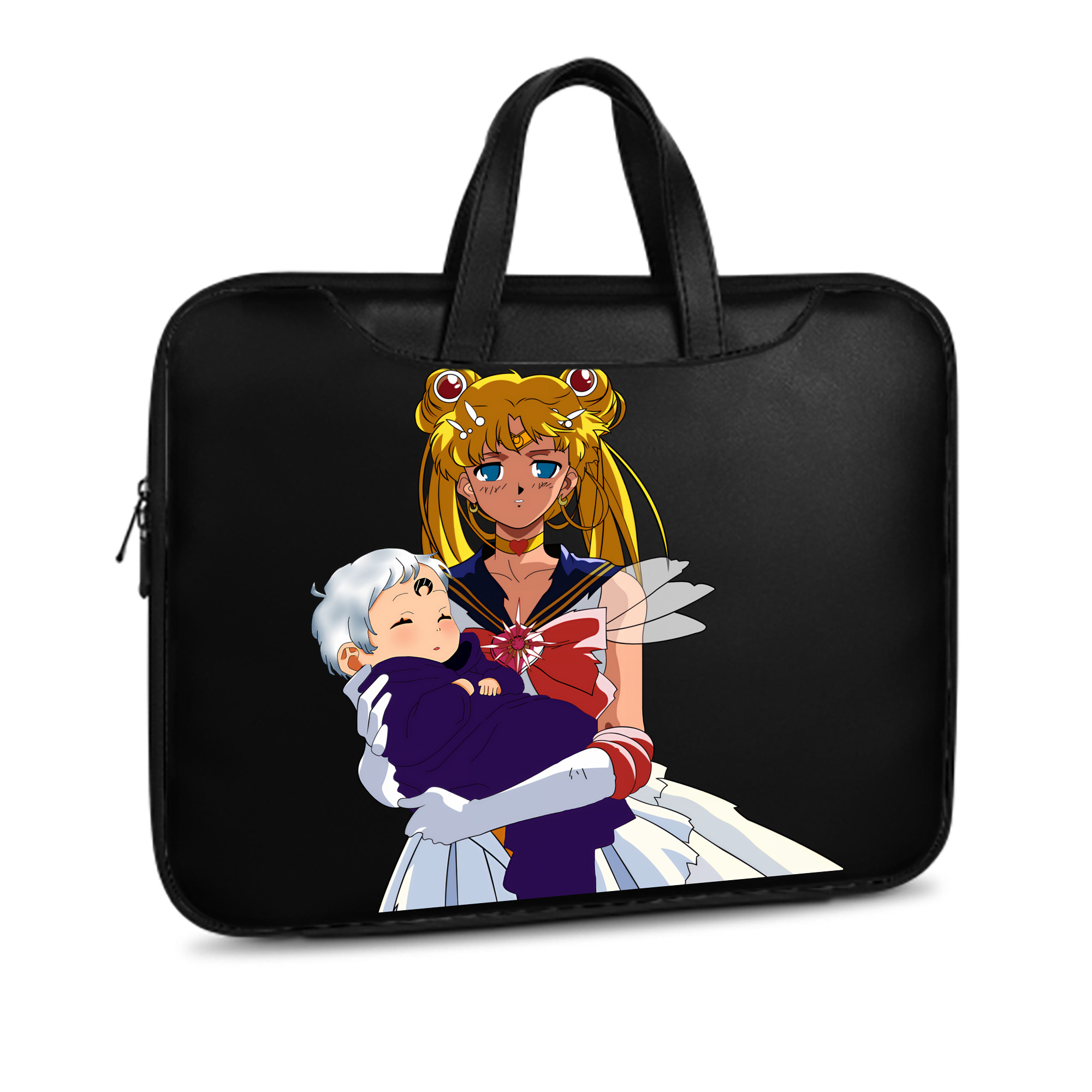 （画像用） 美少女戦士セーラームーン 月野 うさぎ つきの うさぎ Sailor Moon Tsukino Usagi レザーラップトップバッグ　ノートパソコンケース