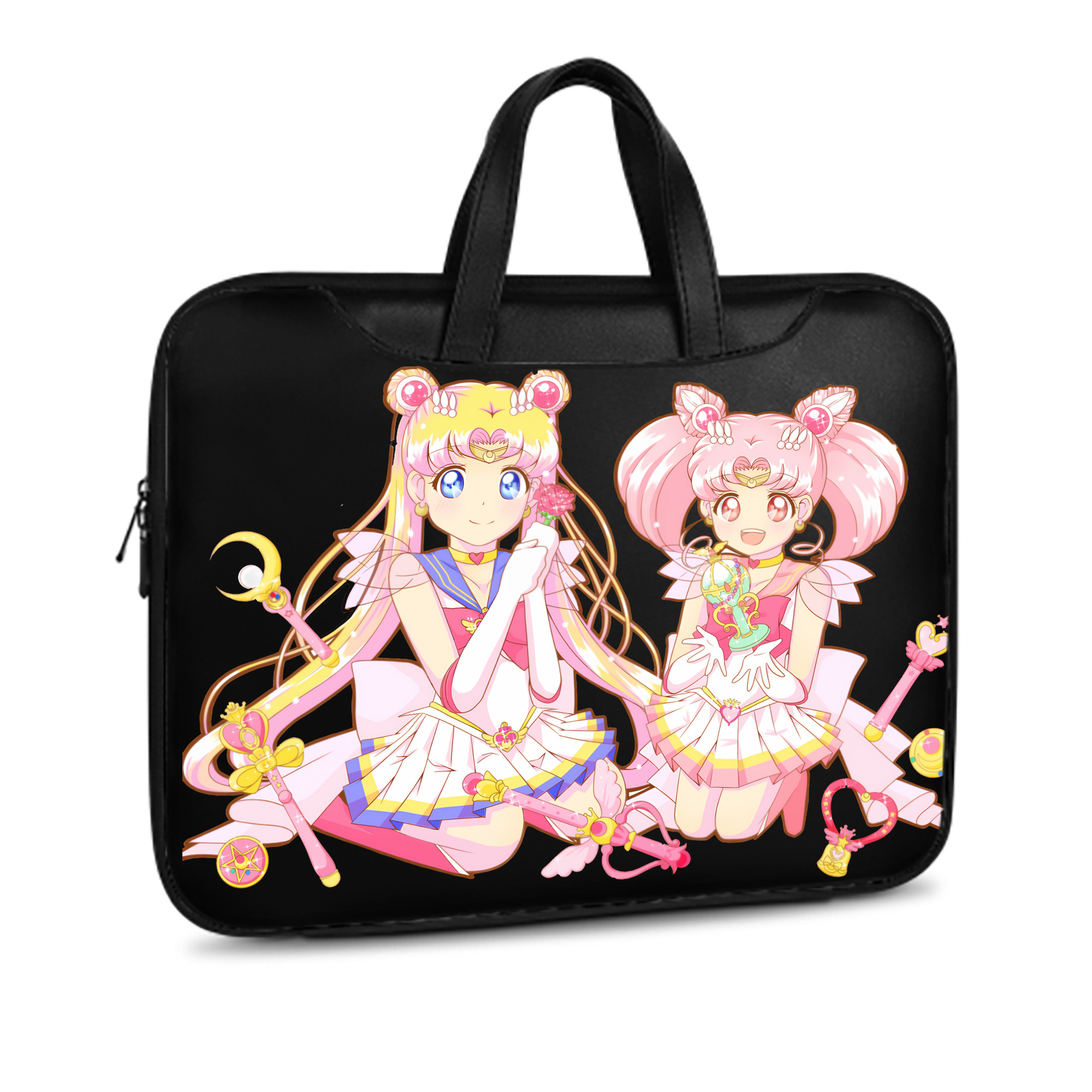 （画像用） 美少女戦士セーラームーン 月野 うさぎ つきの うさぎ Sailor Moon Tsukino Usagi レザーラップトップバッグ　ノートパソコンケース