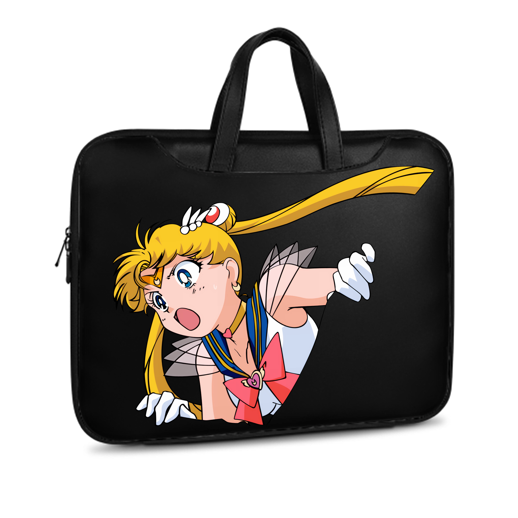 （画像用） 美少女戦士セーラームーン 月野 うさぎ つきの うさぎ Sailor Moon Tsukino Usagi レザーラップトップバッグ　ノートパソコンケース