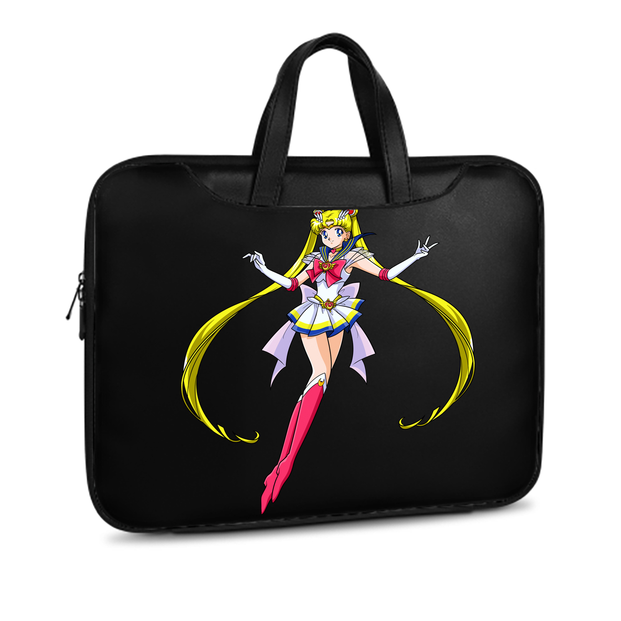 （画像用） 美少女戦士セーラームーン 月野 うさぎ つきの うさぎ Sailor Moon Tsukino Usagi レザーラップトップバッグ　ノートパソコンケース