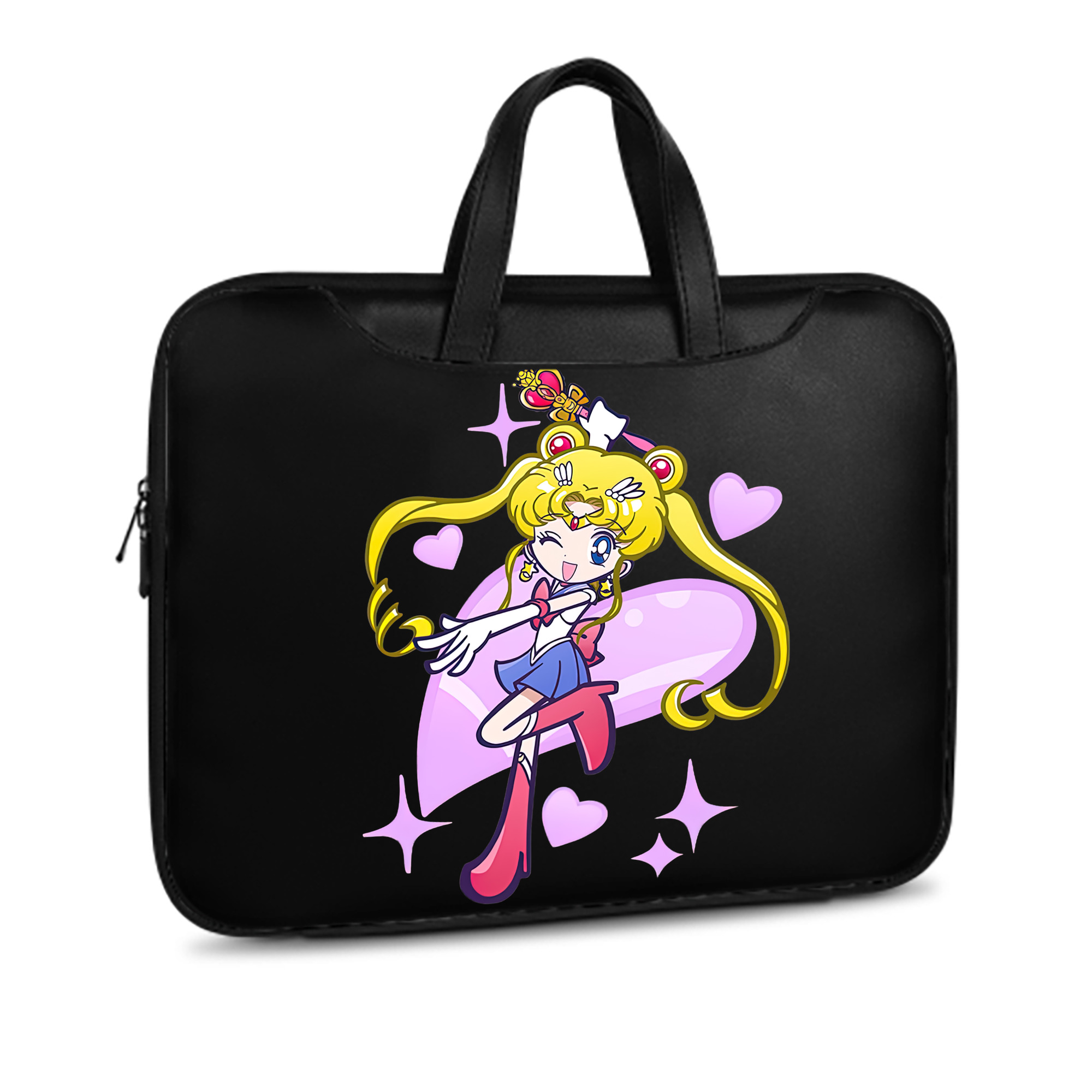 （画像用） 美少女戦士セーラームーン 月野 うさぎ つきの うさぎ Sailor Moon Tsukino Usagi レザーラップトップバッグ　ノートパソコンケース