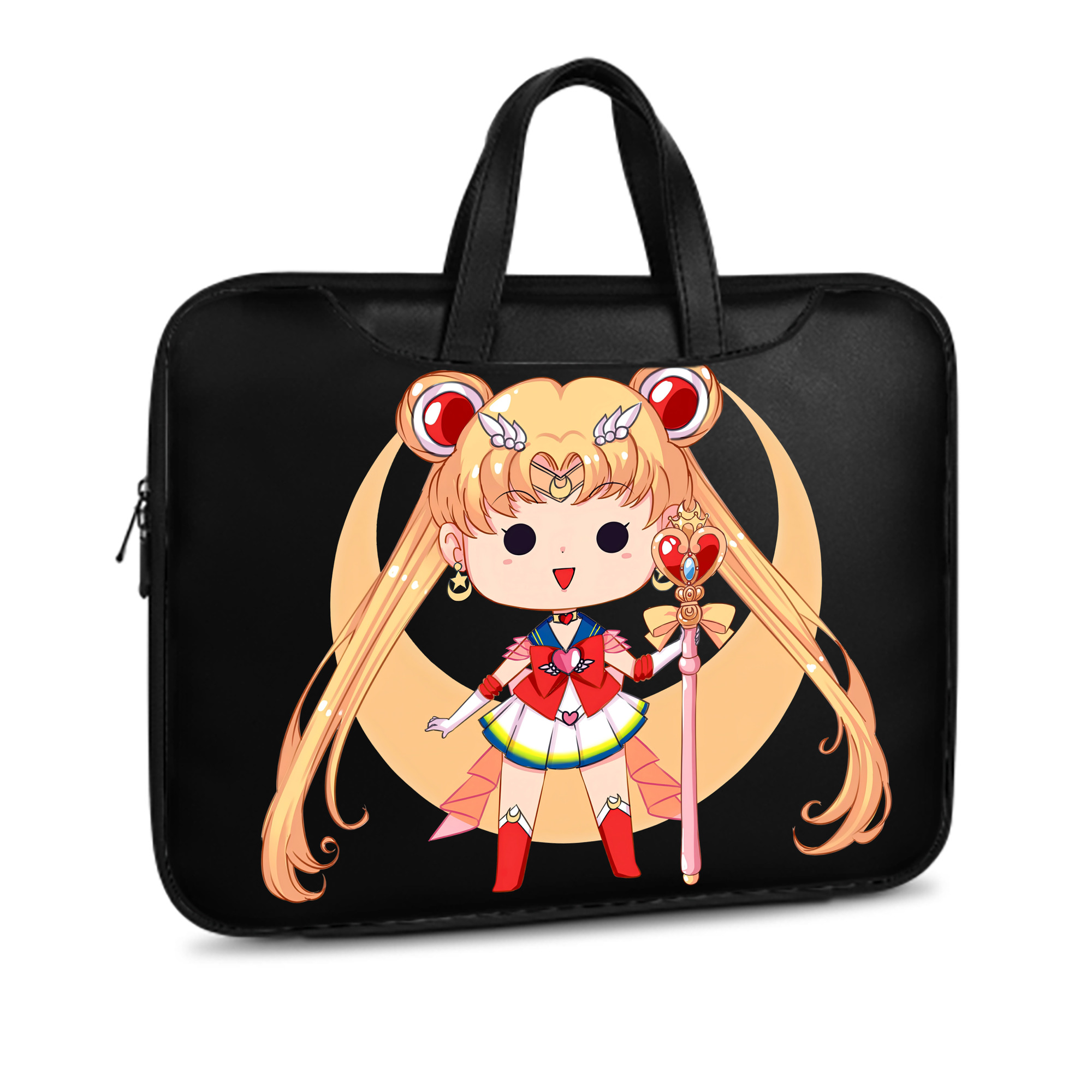 （画像用） 美少女戦士セーラームーン 月野 うさぎ つきの うさぎ Sailor Moon Tsukino Usagi レザーラップトップバッグ　ノートパソコンケース