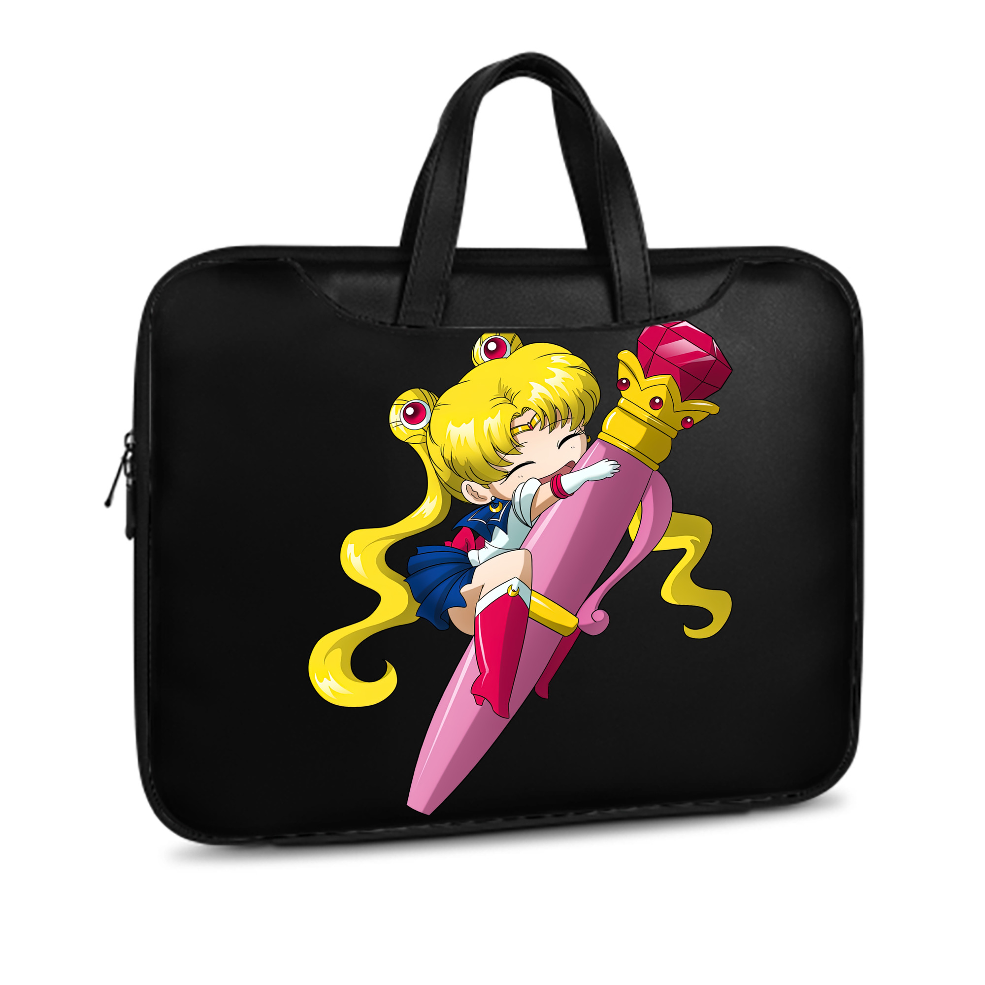 （画像用） 美少女戦士セーラームーン 月野 うさぎ つきの うさぎ Sailor Moon Tsukino Usagi レザーラップトップバッグ　ノートパソコンケース