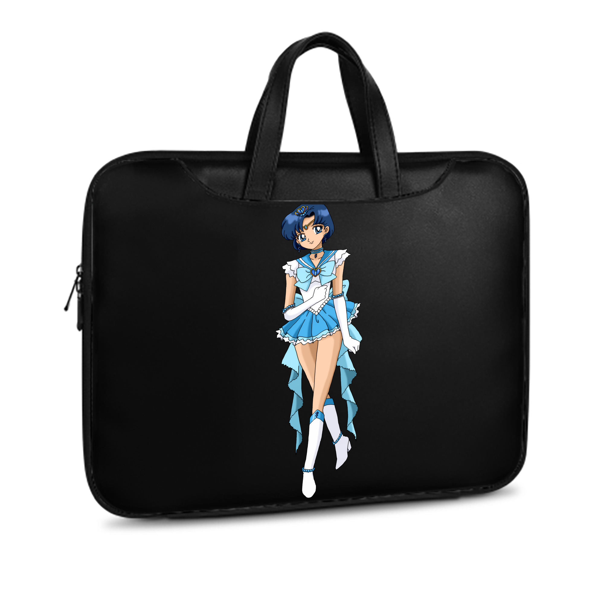 （画像用） 美少女戦士セーラームーン 水野 亜美 みずの あみ Sailor Moon Mizuno Ami レザーラップトップバッグ　ノートパソコンケース