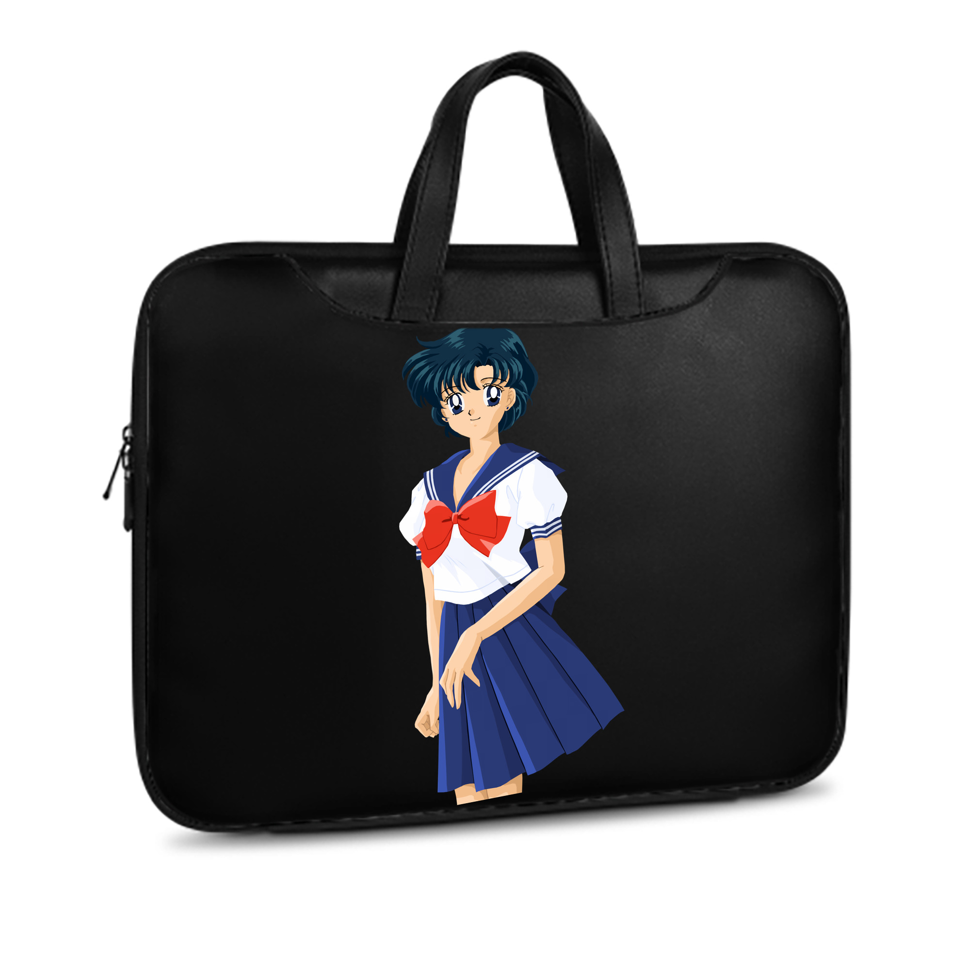 （画像用） 美少女戦士セーラームーン 水野 亜美 みずの あみ Sailor Moon Mizuno Ami レザーラップトップバッグ　ノートパソコンケース