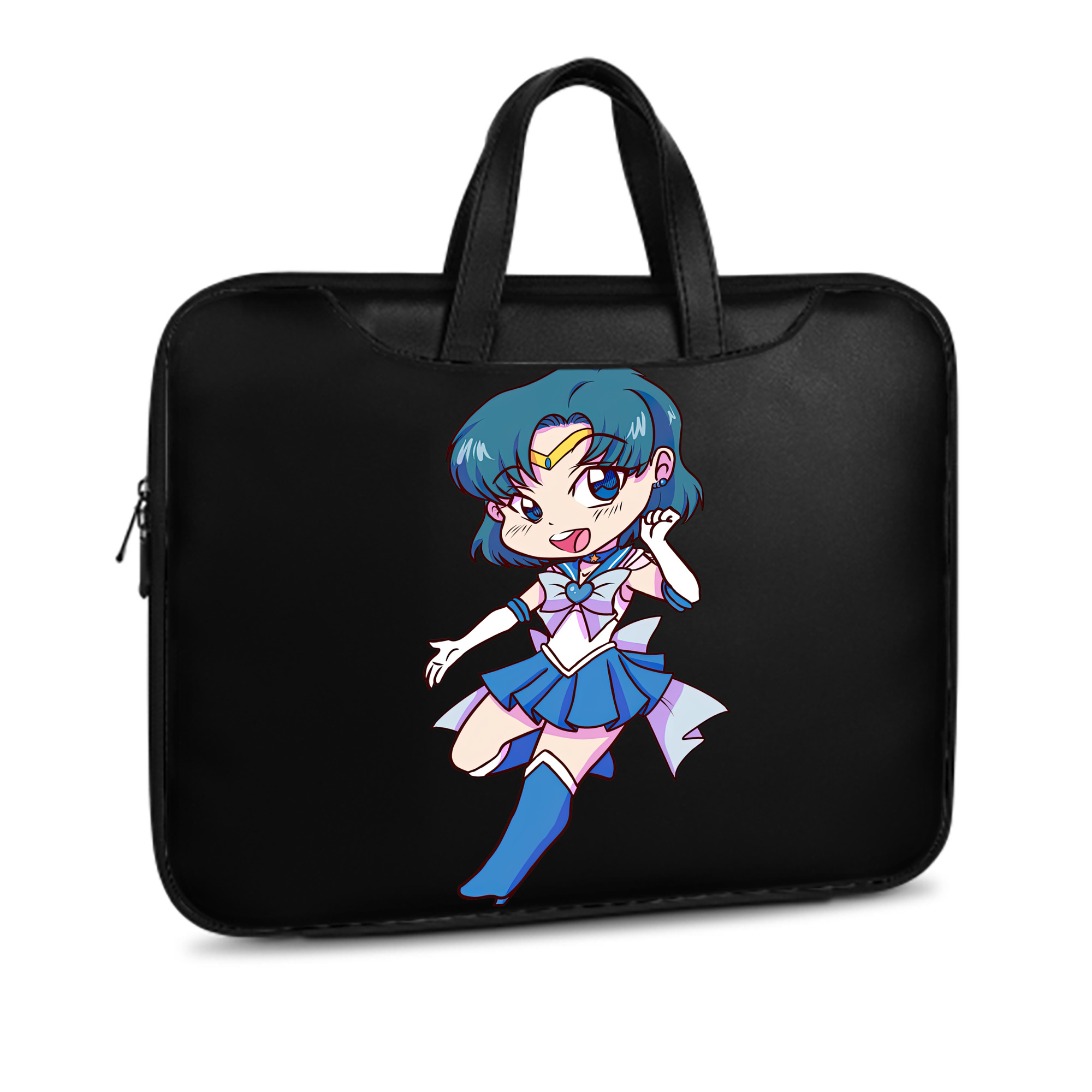 （画像用） 美少女戦士セーラームーン 水野 亜美 みずの あみ Sailor Moon Mizuno Ami レザーラップトップバッグ　ノートパソコンケース