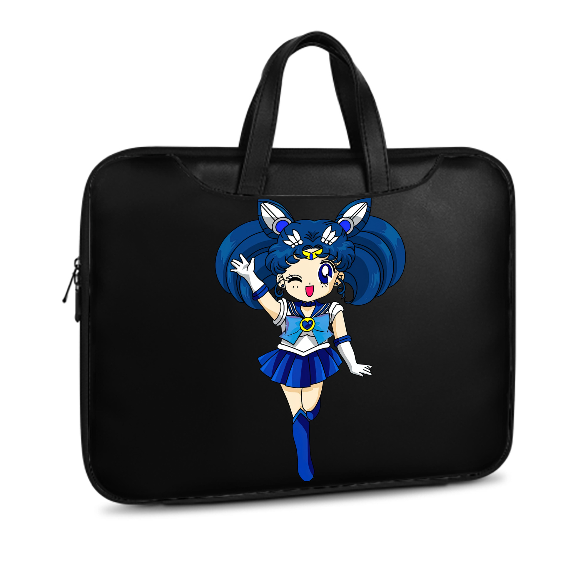 （画像用） 美少女戦士セーラームーン 水野 亜美 みずの あみ Sailor Moon Mizuno Ami レザーラップトップバッグ　ノートパソコンケース