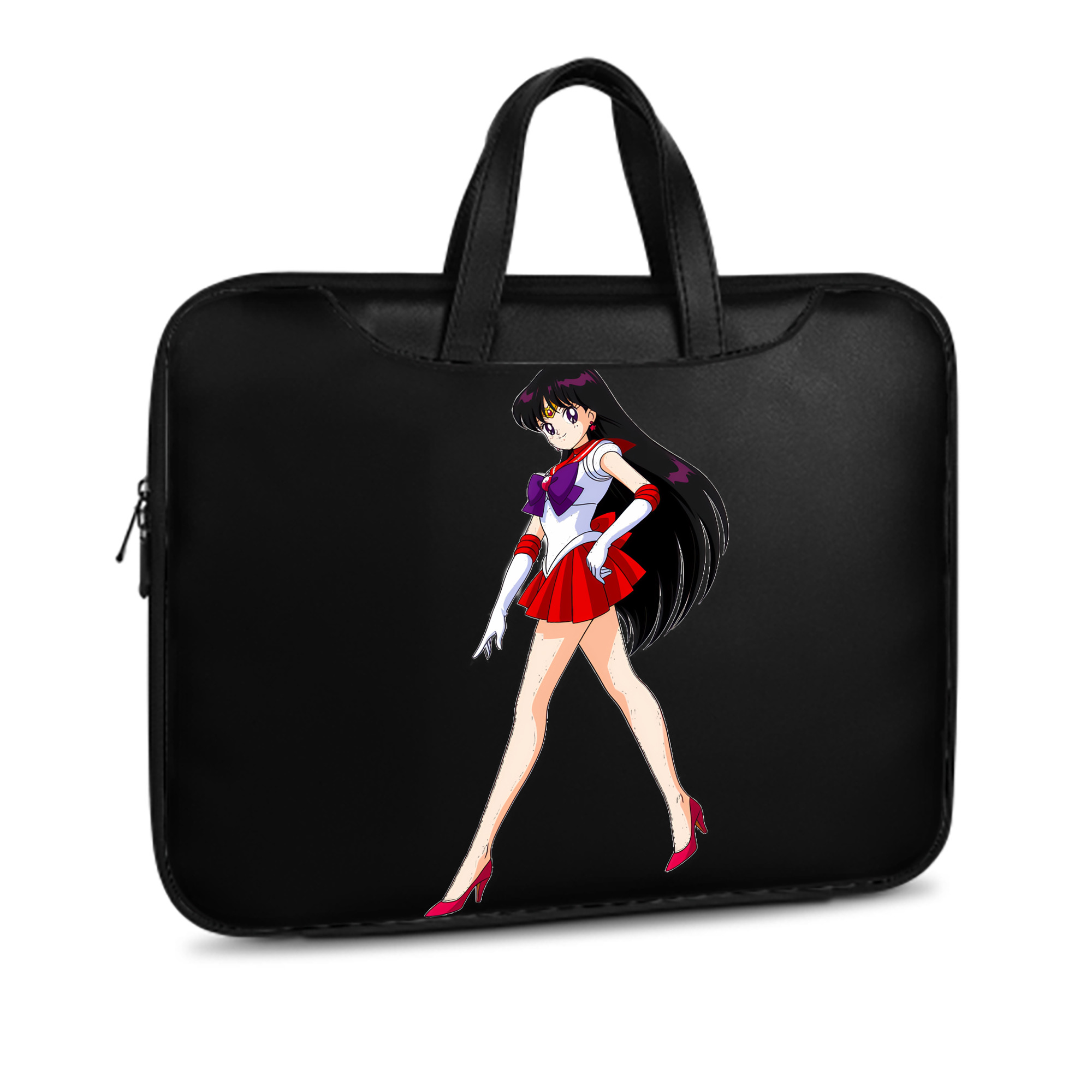 （画像用） 美少女戦士セーラームーン 火野レイ ひの レイ Sailor Moon Hino Rei （セーラーマーズ,Sailor Mars） レザーラップトップバッグ　ノートパソコンケース