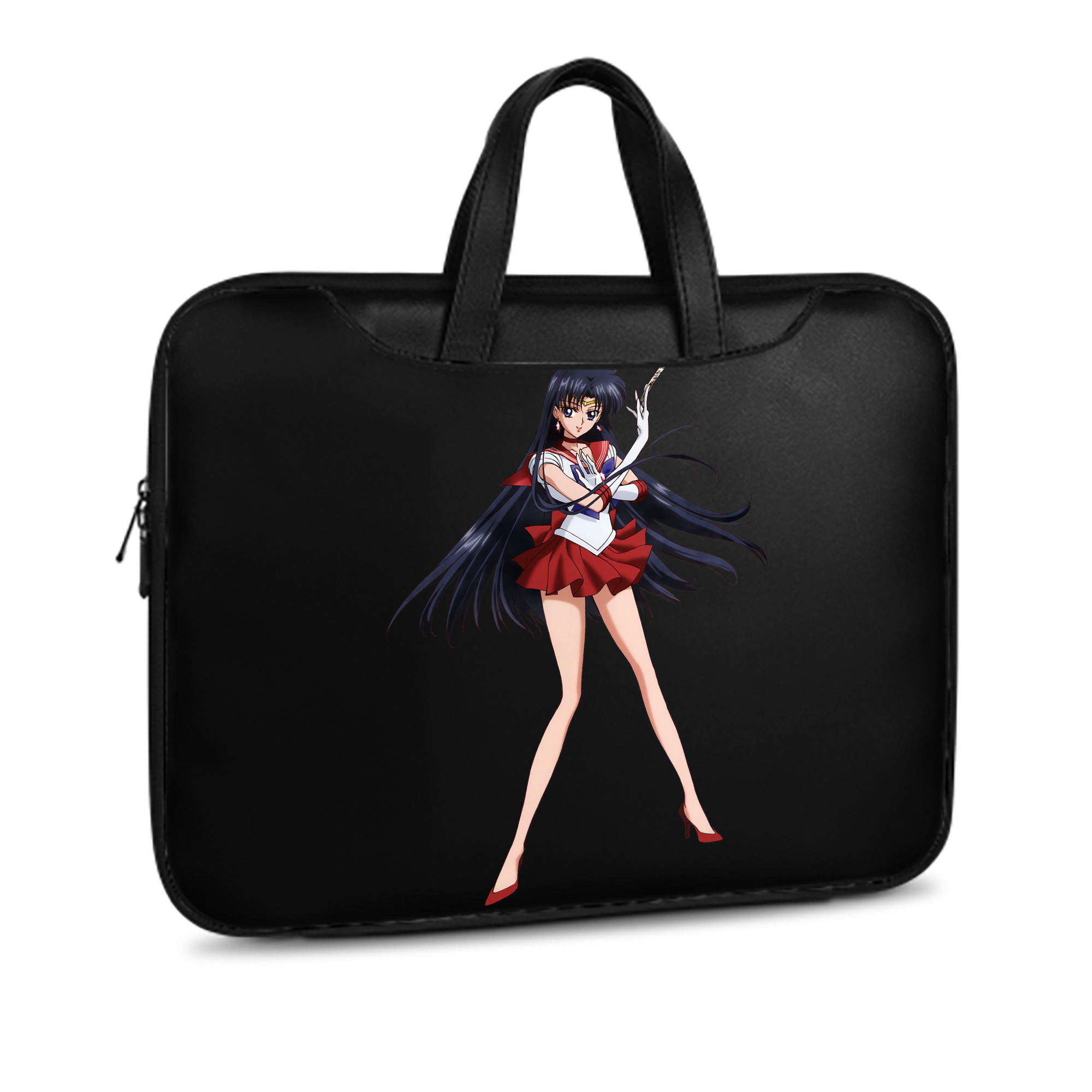 （画像用） 美少女戦士セーラームーン 火野レイ ひの レイ Sailor Moon Hino Rei （セーラーマーズ,Sailor Mars） レザーラップトップバッグ　ノートパソコンケース