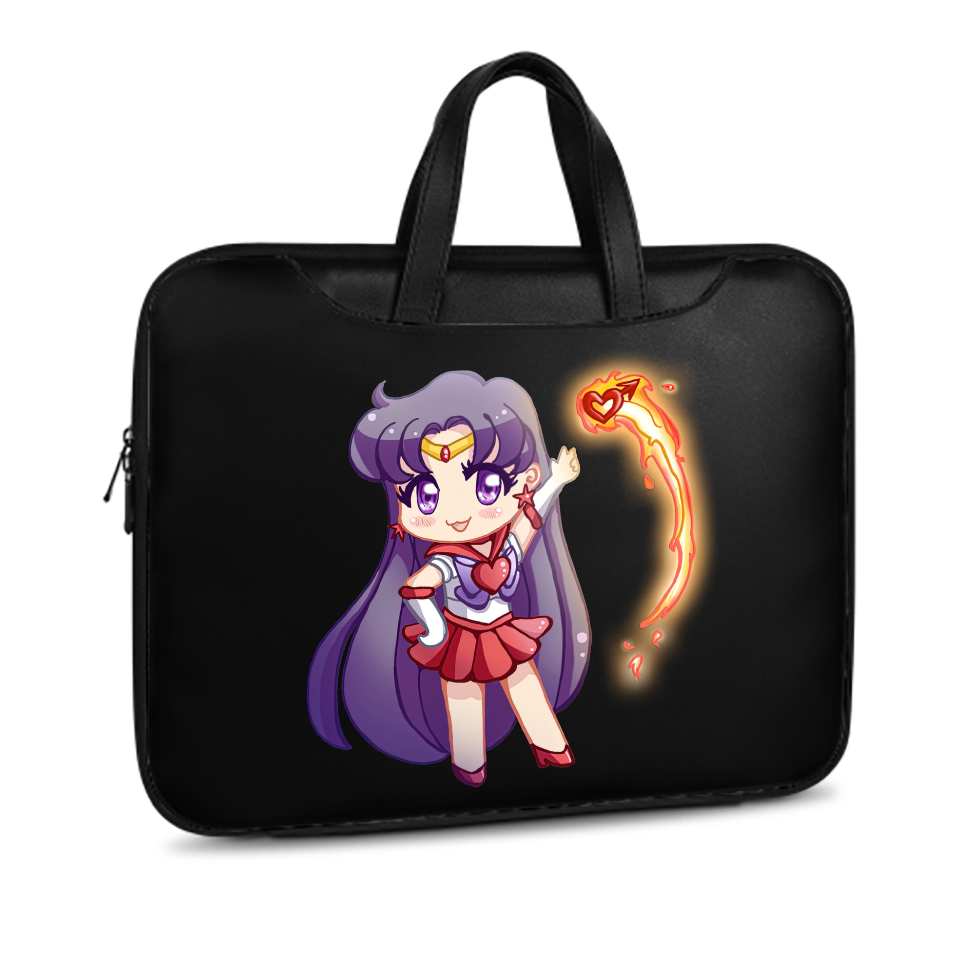 （画像用） 美少女戦士セーラームーン 火野レイ ひの レイ Sailor Moon Hino Rei （セーラーマーズ,Sailor Mars） レザーラップトップバッグ　ノートパソコンケース