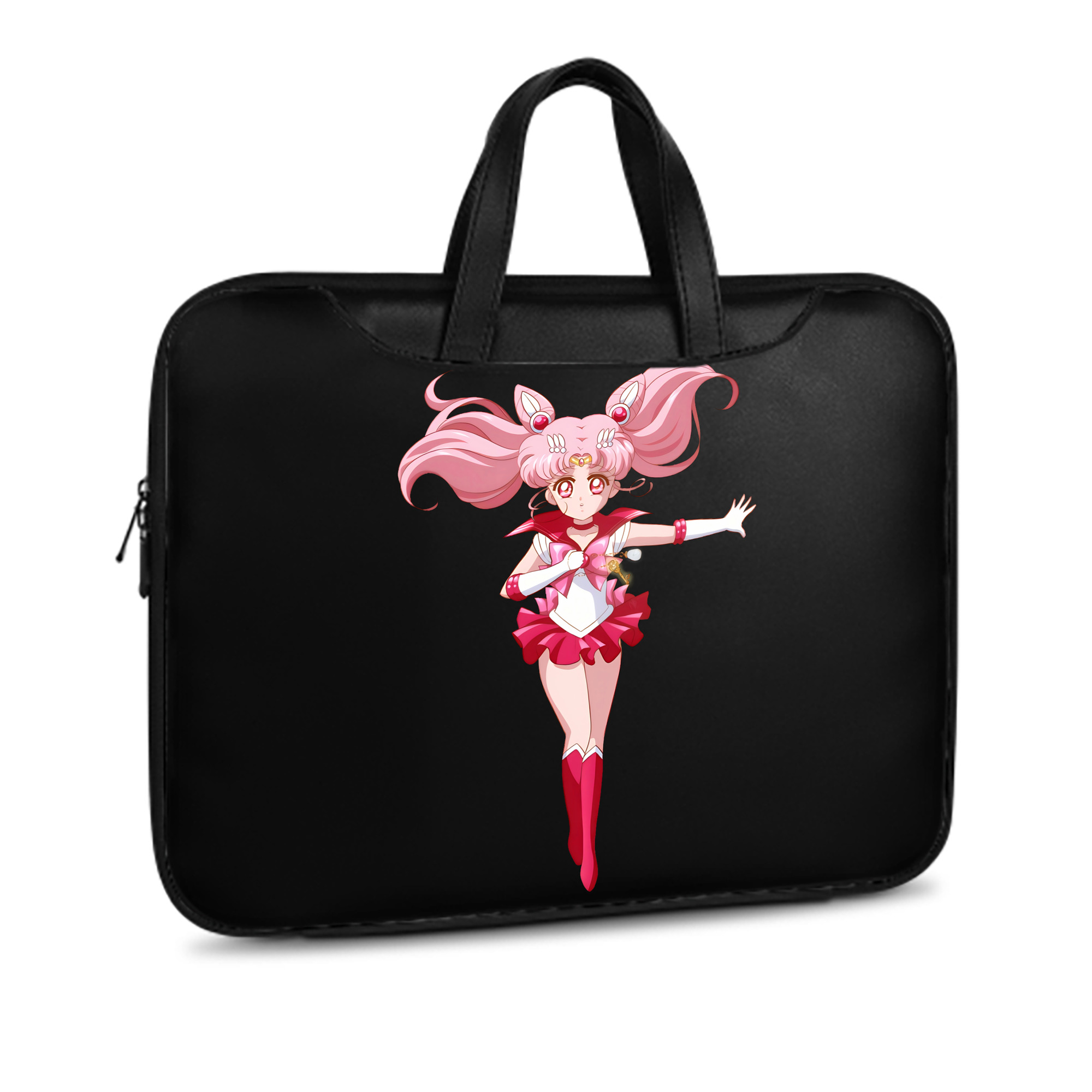 （画像用） 美少女戦士セーラームーン ちびうさ Sailor Moon Chibiusa Tsukino Usagi Small Lady Serenity レザーラップトップバッグ　ノートパソコンケース