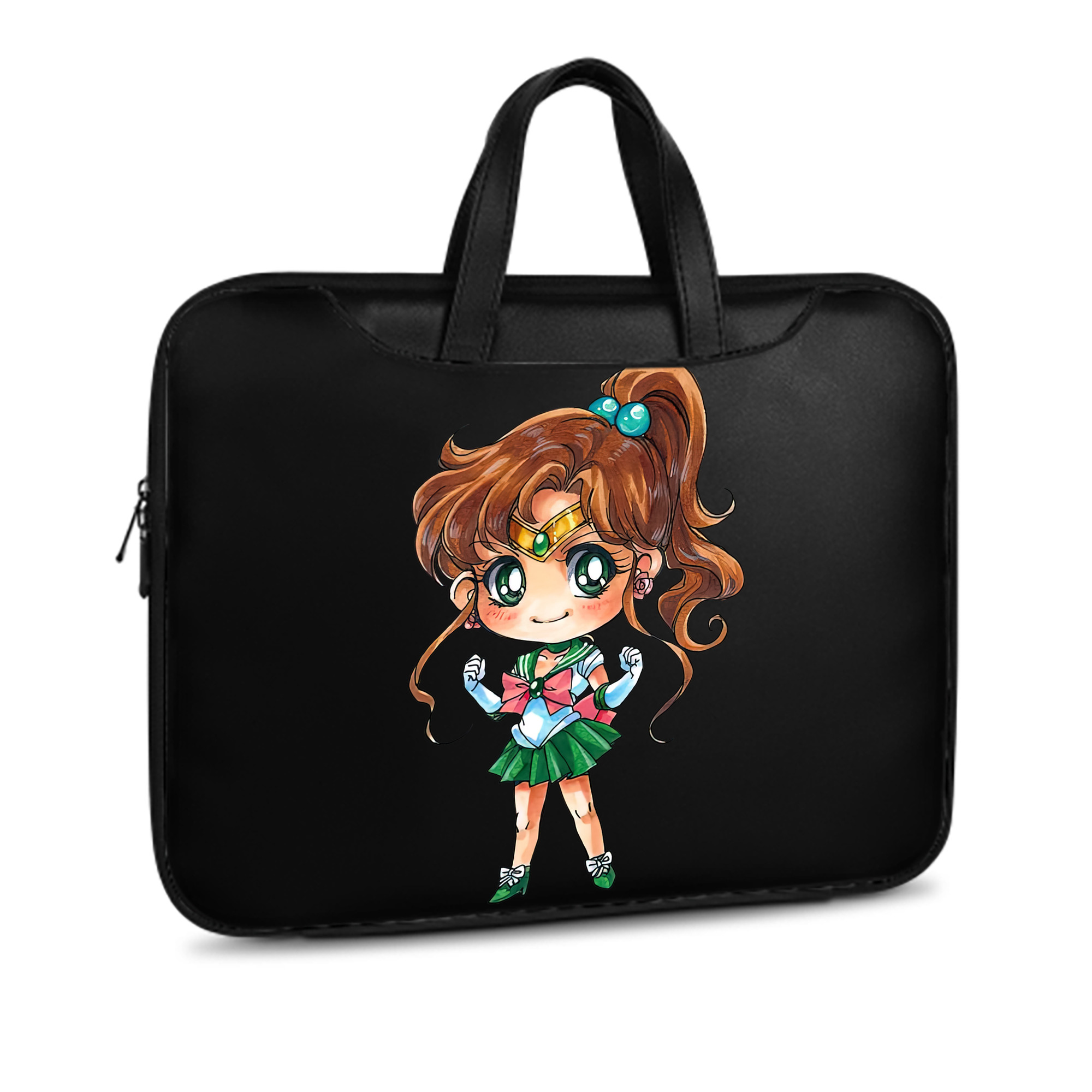 （画像用） 美少女戦士セーラームーン 木野 まこと きの まこと Sailor Moon Kino Makoto （セーラージュピター；Sailor Jupiter） レザーラップトップバッグ　ノートパソコンケース