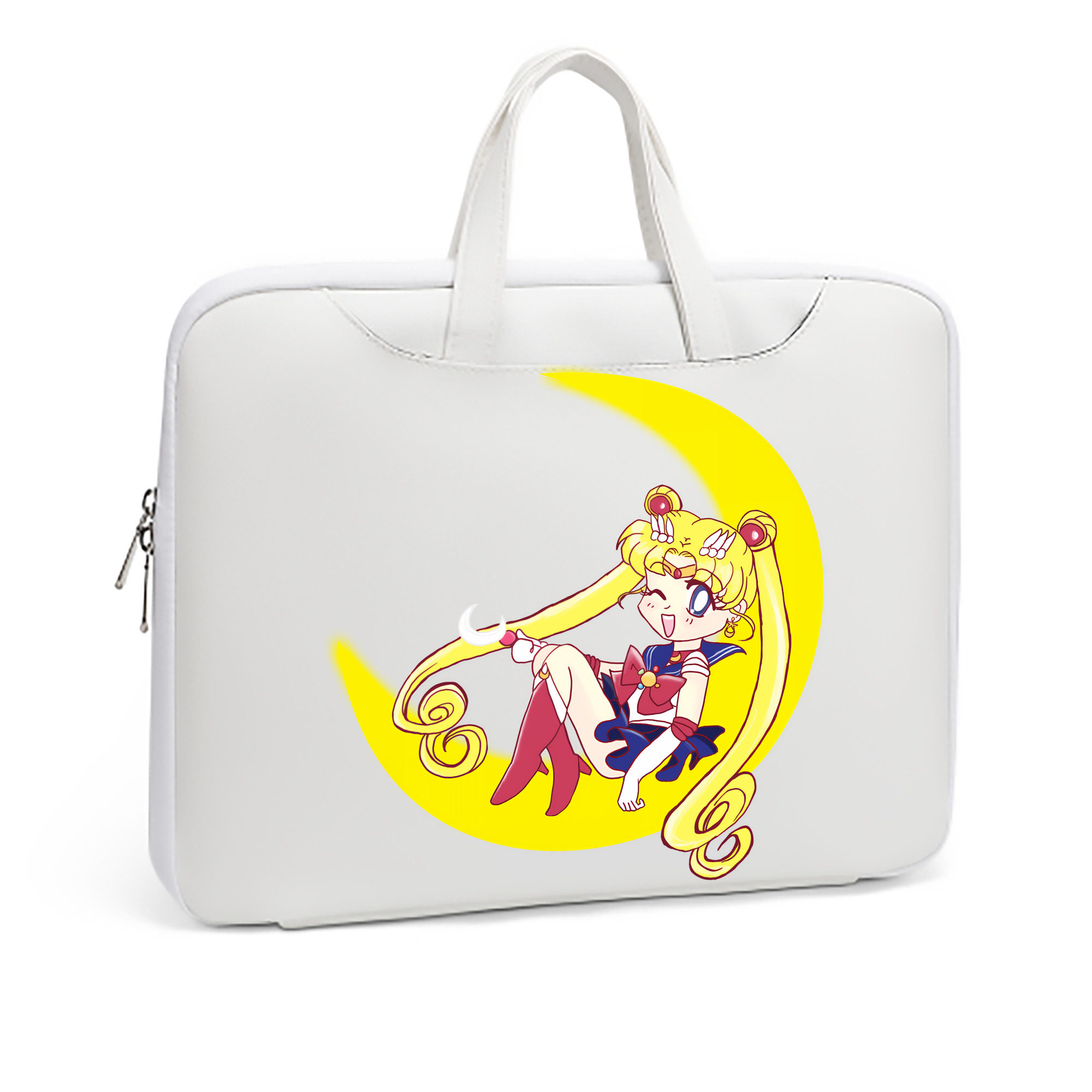 （画像用） 美少女戦士セーラームーン 月野 うさぎ つきの うさぎ Sailor Moon Tsukino Usagi レザーラップトップバッグ　ノートパソコンケース