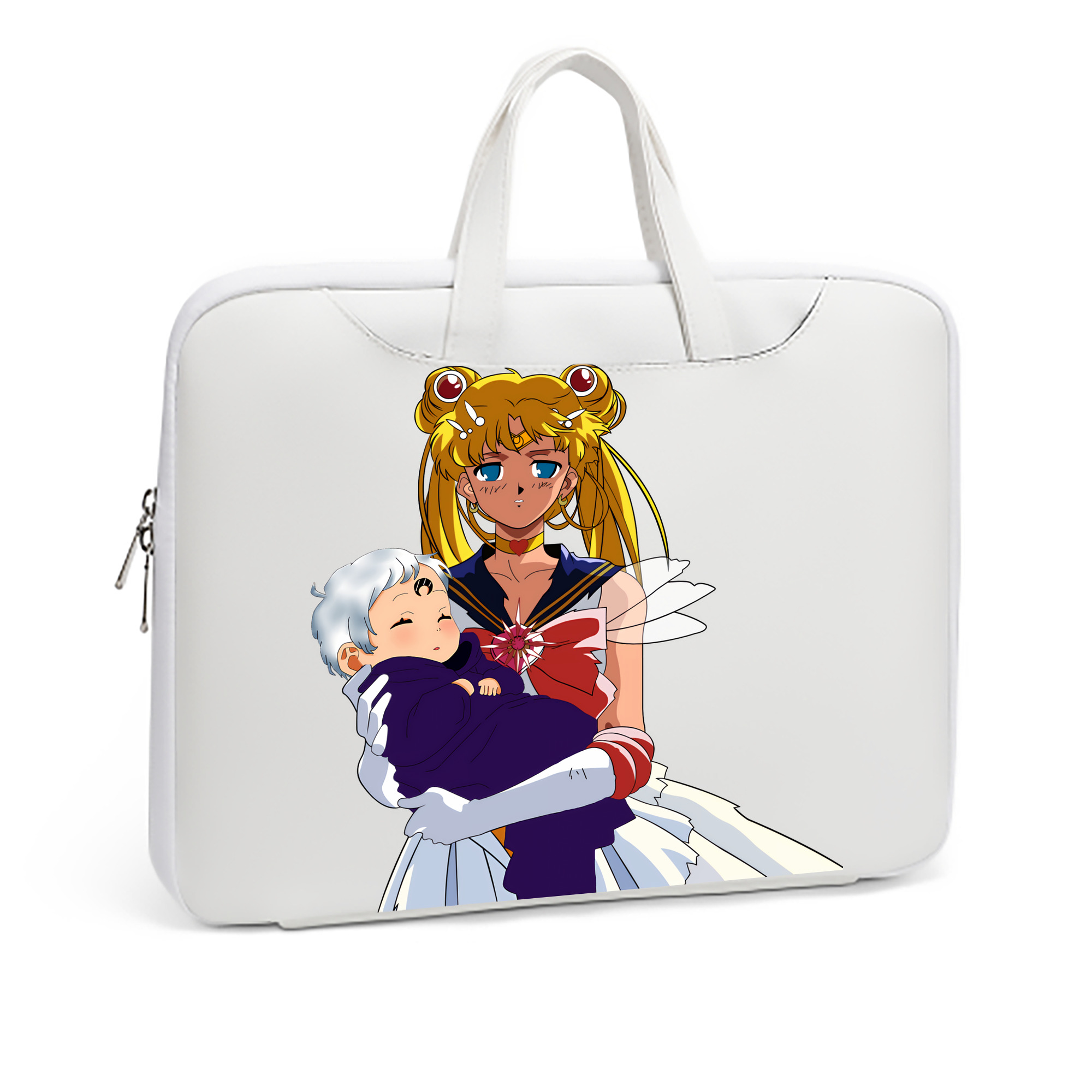 （画像用） 美少女戦士セーラームーン 月野 うさぎ つきの うさぎ Sailor Moon Tsukino Usagi レザーラップトップバッグ　ノートパソコンケース