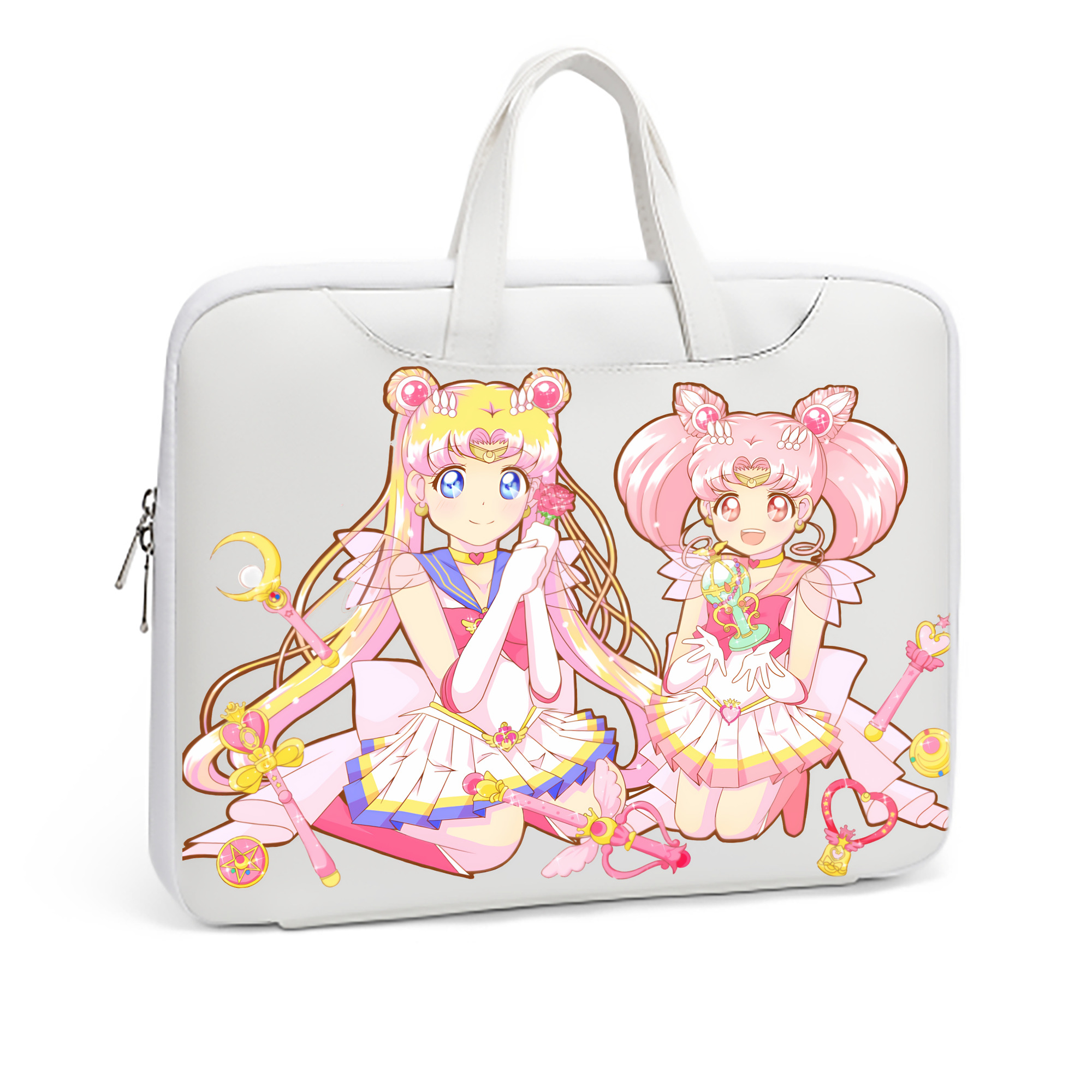 （画像用） 美少女戦士セーラームーン 月野 うさぎ つきの うさぎ Sailor Moon Tsukino Usagi レザーラップトップバッグ　ノートパソコンケース