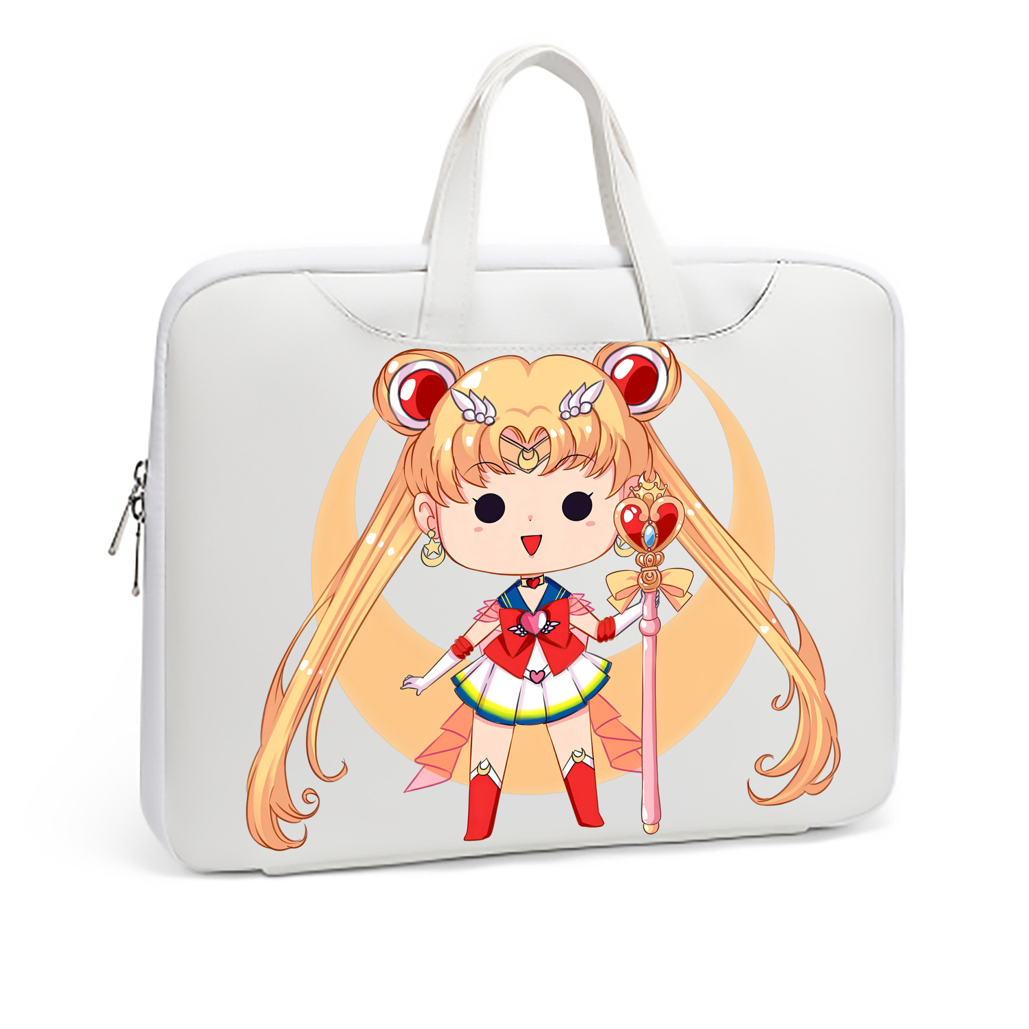 （画像用） 美少女戦士セーラームーン 月野 うさぎ つきの うさぎ Sailor Moon Tsukino Usagi レザーラップトップバッグ　ノートパソコンケース