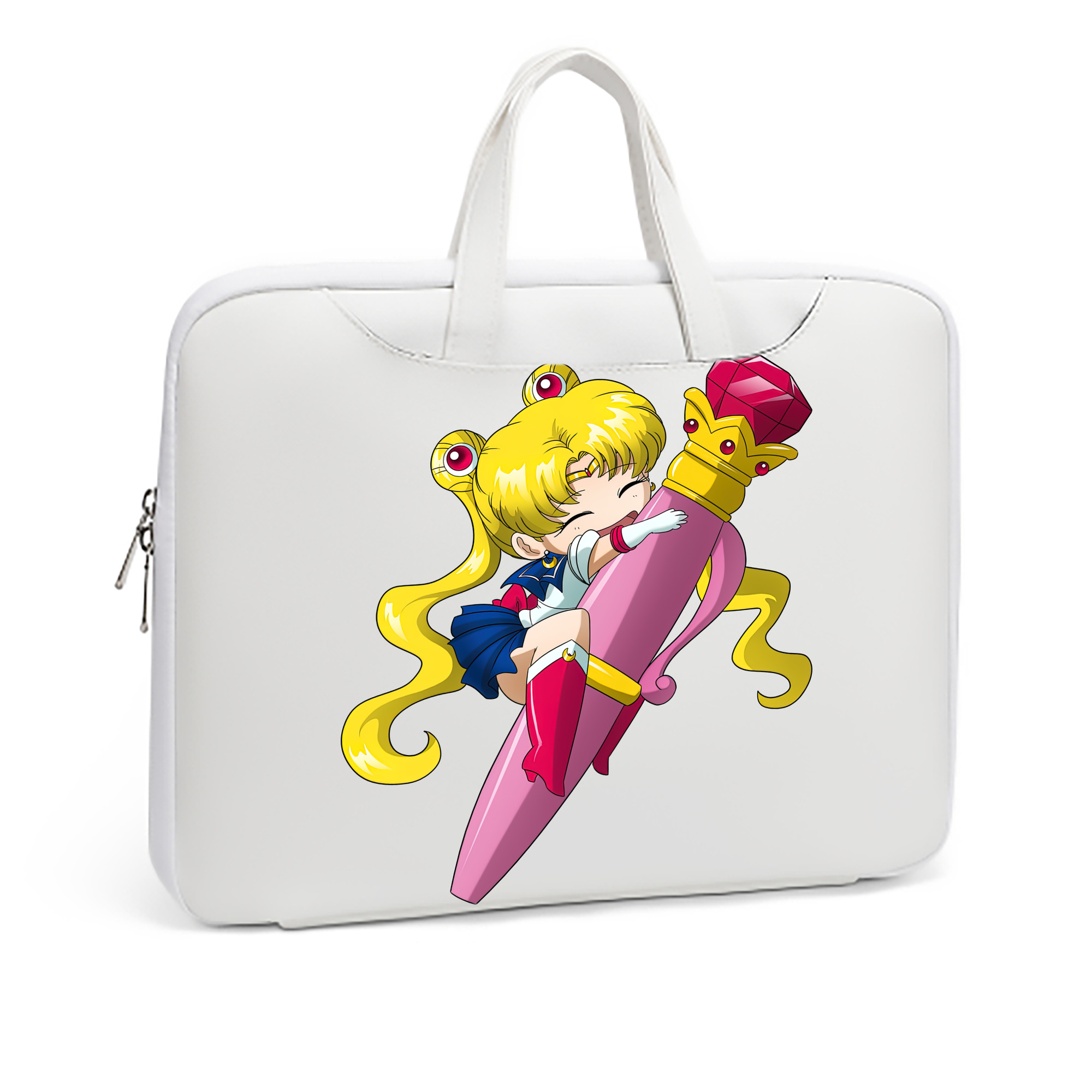 （画像用） 美少女戦士セーラームーン 月野 うさぎ つきの うさぎ Sailor Moon Tsukino Usagi レザーラップトップバッグ　ノートパソコンケース