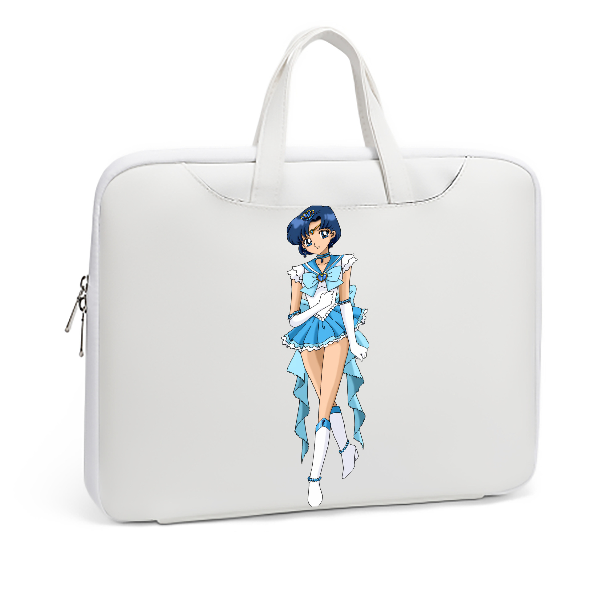 （画像用） 美少女戦士セーラームーン 水野 亜美 みずの あみ Sailor Moon Mizuno Ami レザーラップトップバッグ　ノートパソコンケース