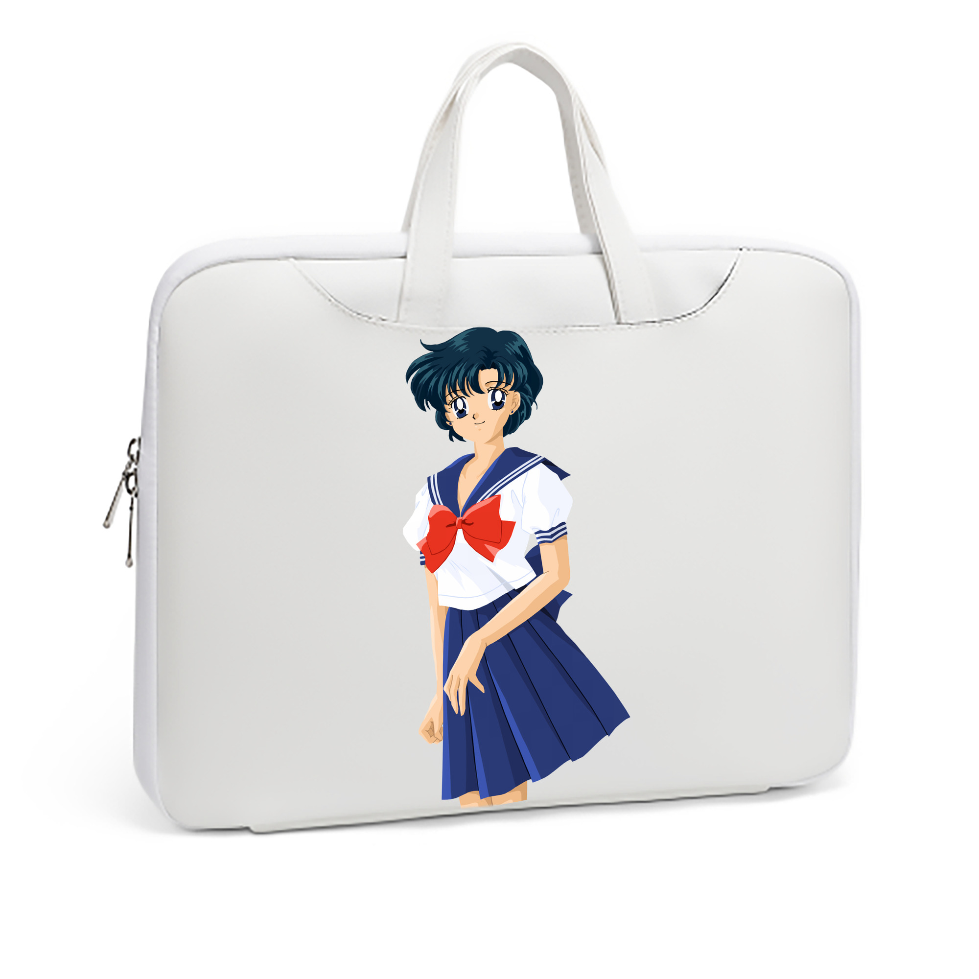 （画像用） 美少女戦士セーラームーン 水野 亜美 みずの あみ Sailor Moon Mizuno Ami レザーラップトップバッグ　ノートパソコンケース
