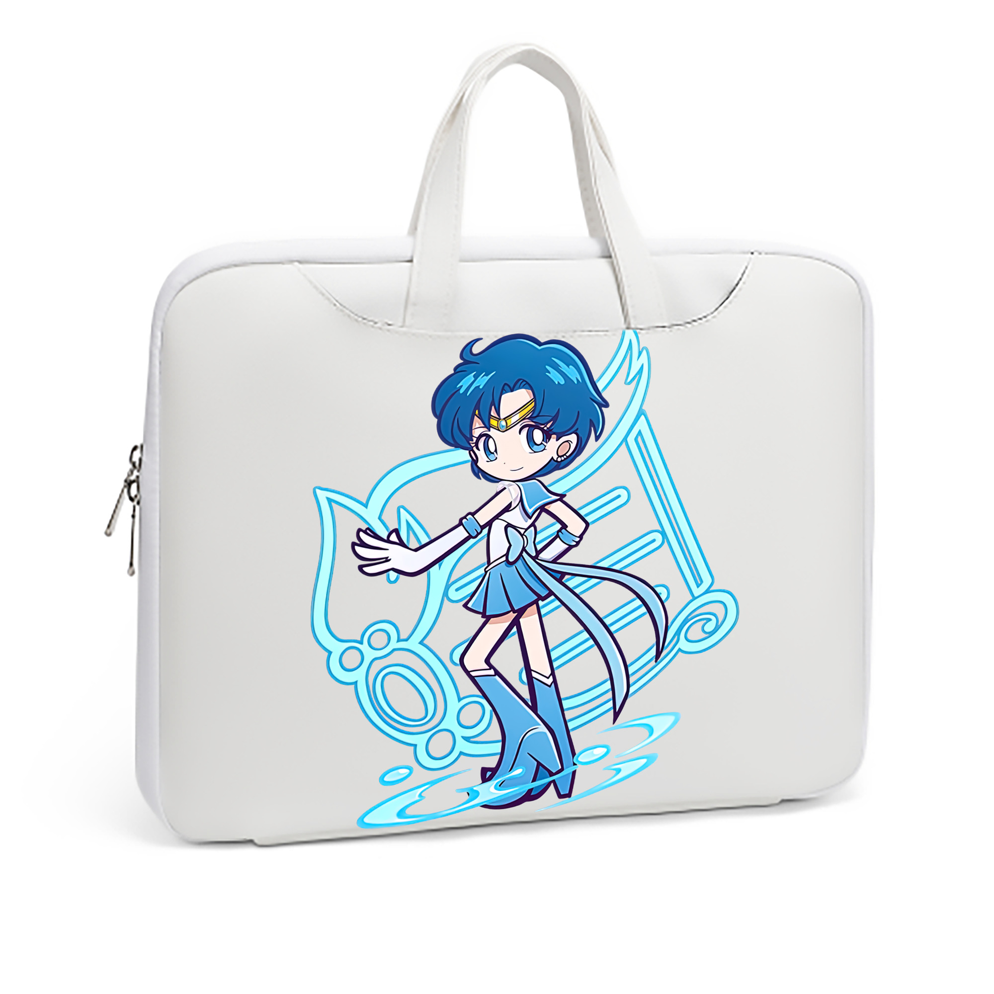 （画像用） 美少女戦士セーラームーン 水野 亜美 みずの あみ Sailor Moon Mizuno Ami レザーラップトップバッグ　ノートパソコンケース