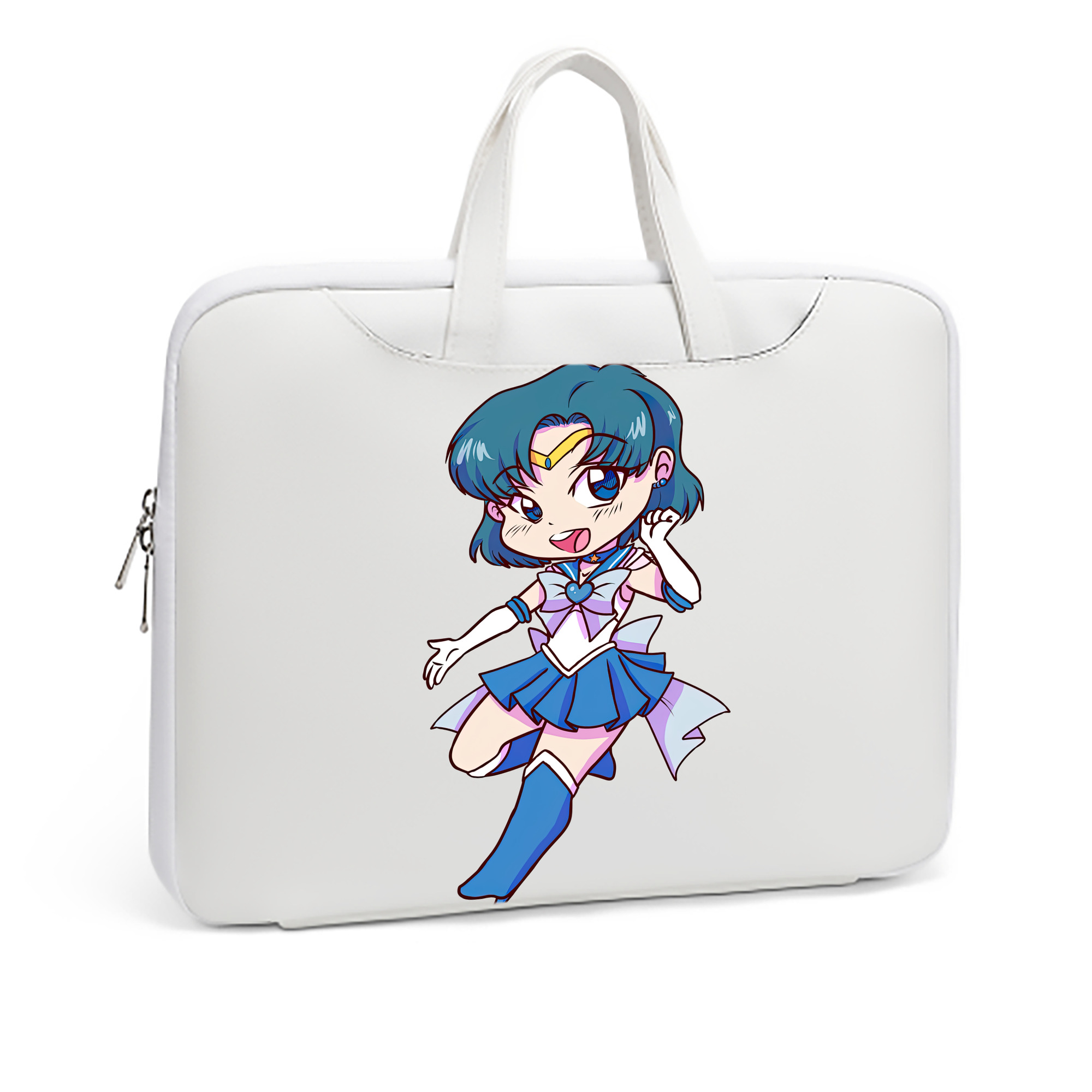 （画像用） 美少女戦士セーラームーン 水野 亜美 みずの あみ Sailor Moon Mizuno Ami レザーラップトップバッグ　ノートパソコンケース