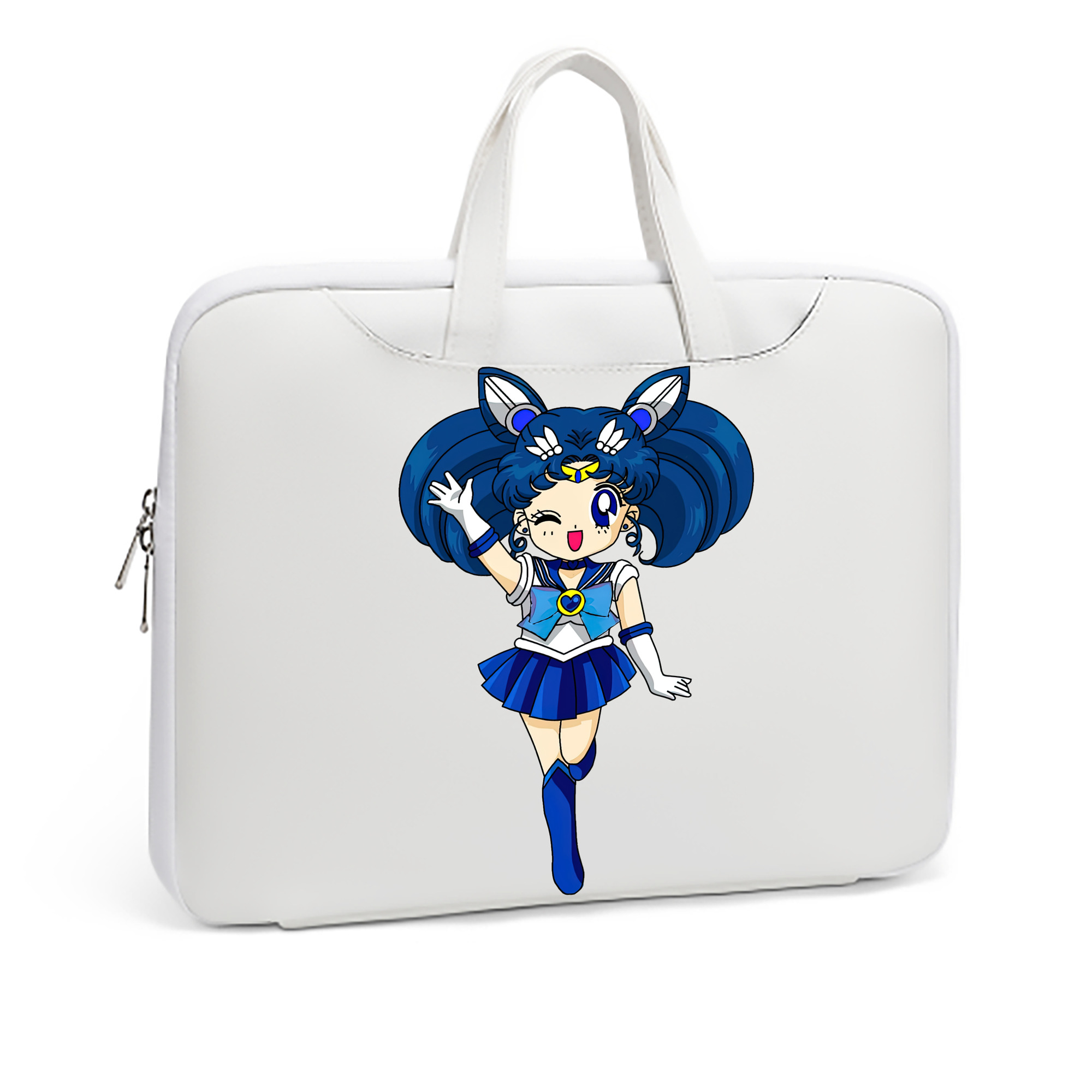 （画像用） 美少女戦士セーラームーン 水野 亜美 みずの あみ Sailor Moon Mizuno Ami レザーラップトップバッグ　ノートパソコンケース
