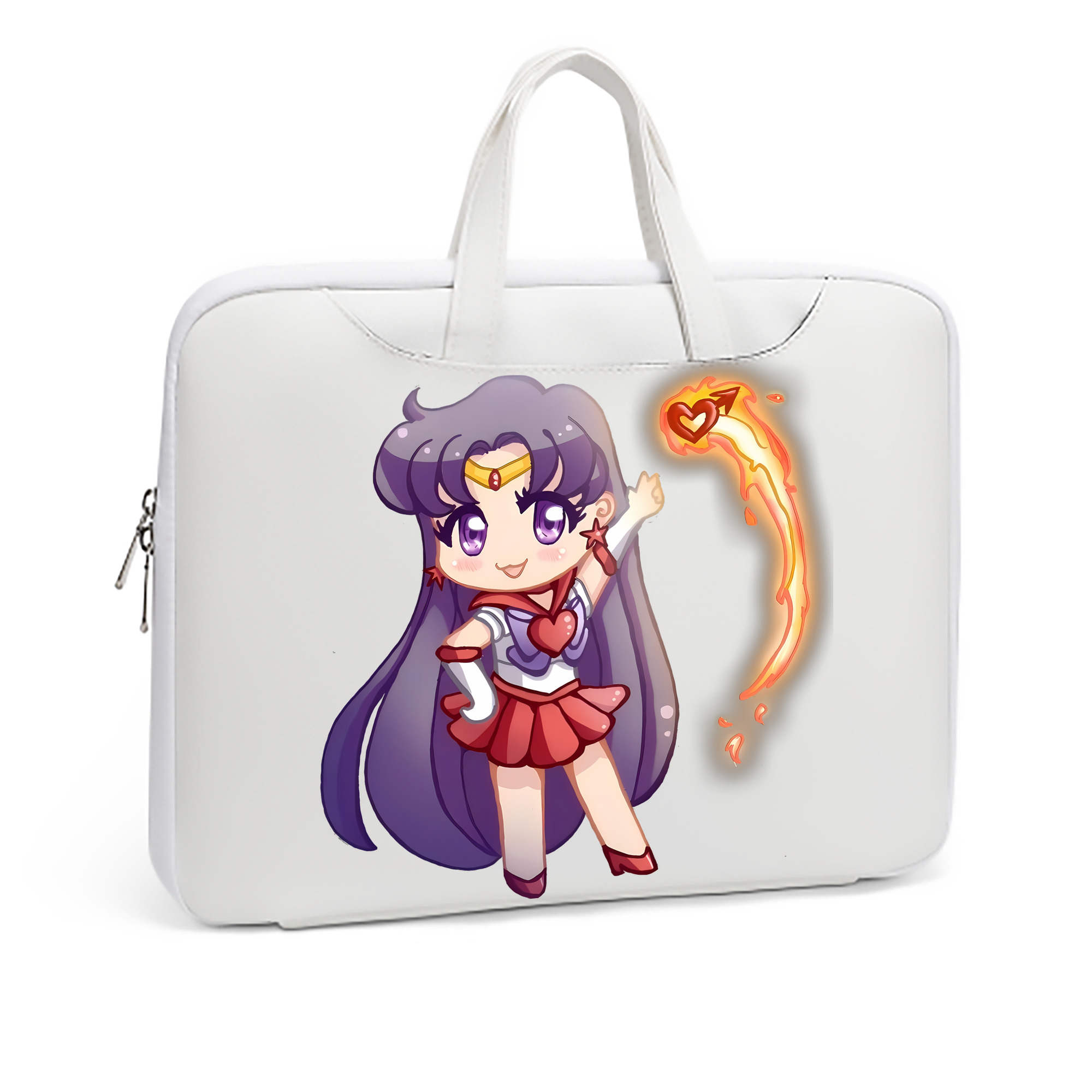 （画像用） 美少女戦士セーラームーン 火野レイ ひの レイ Sailor Moon Hino Rei （セーラーマーズ,Sailor Mars） レザーラップトップバッグ　ノートパソコンケース