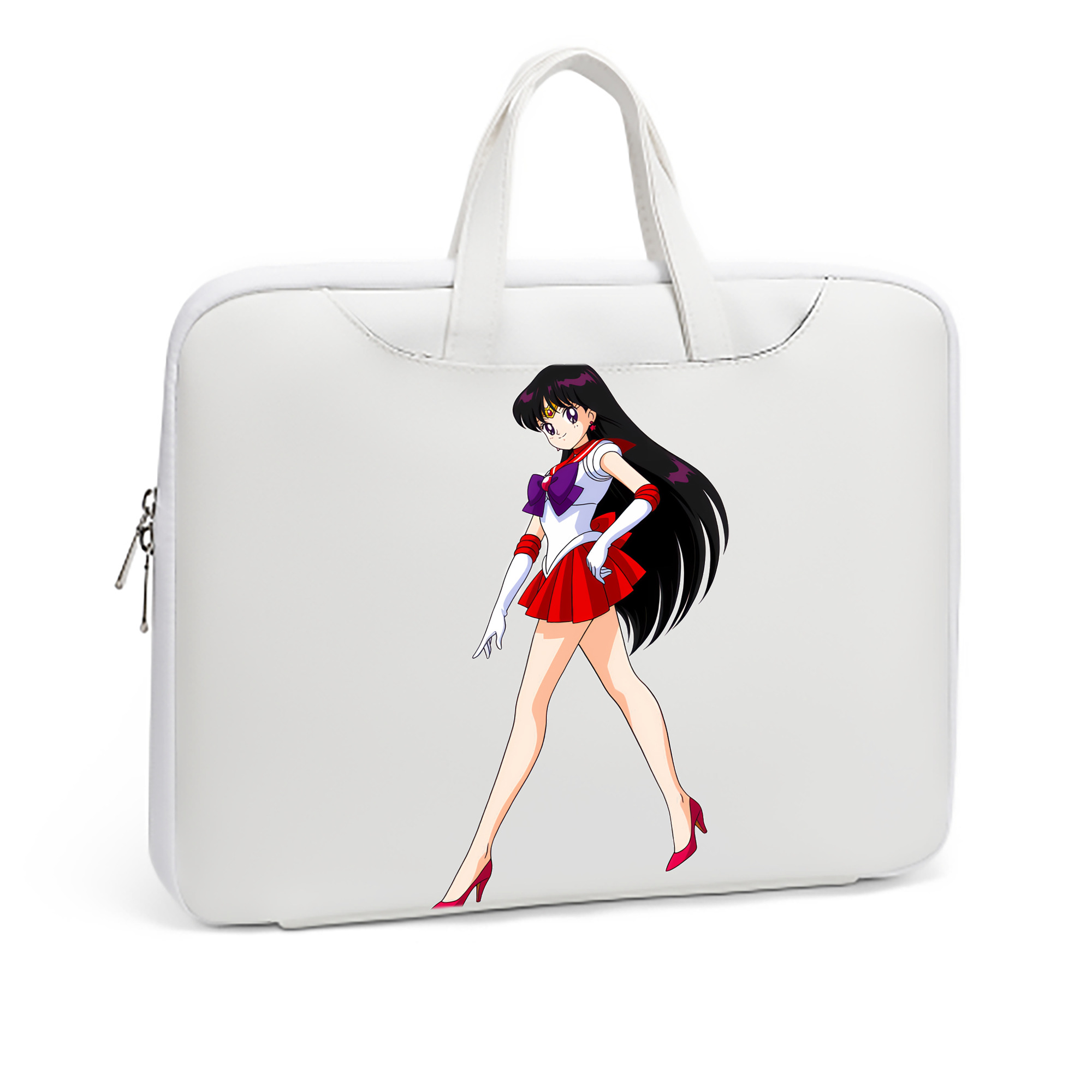 （画像用） 美少女戦士セーラームーン 火野レイ ひの レイ Sailor Moon Hino Rei （セーラーマーズ,Sailor Mars） レザーラップトップバッグ　ノートパソコンケース