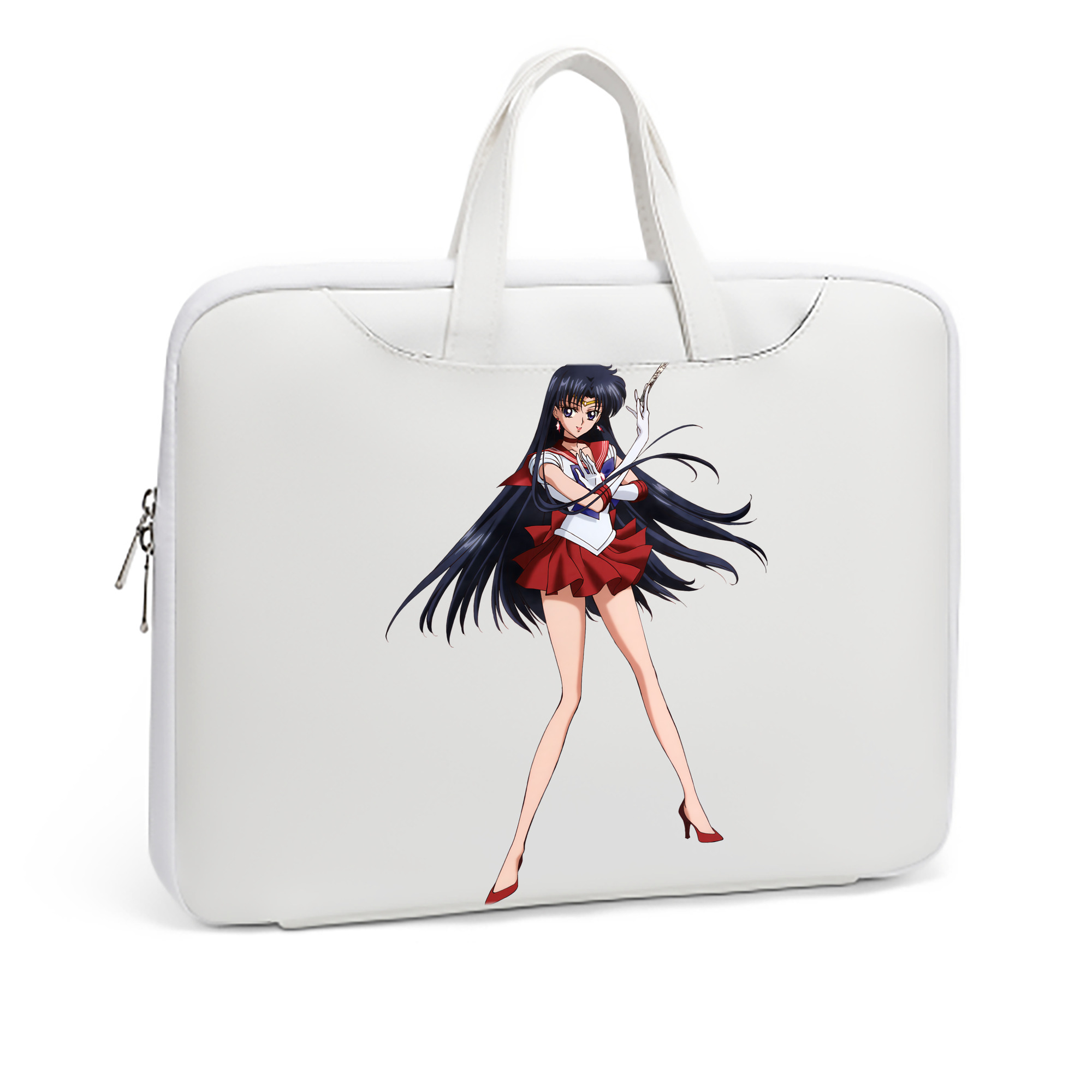 （画像用） 美少女戦士セーラームーン 火野レイ ひの レイ Sailor Moon Hino Rei （セーラーマーズ,Sailor Mars） レザーラップトップバッグ　ノートパソコンケース