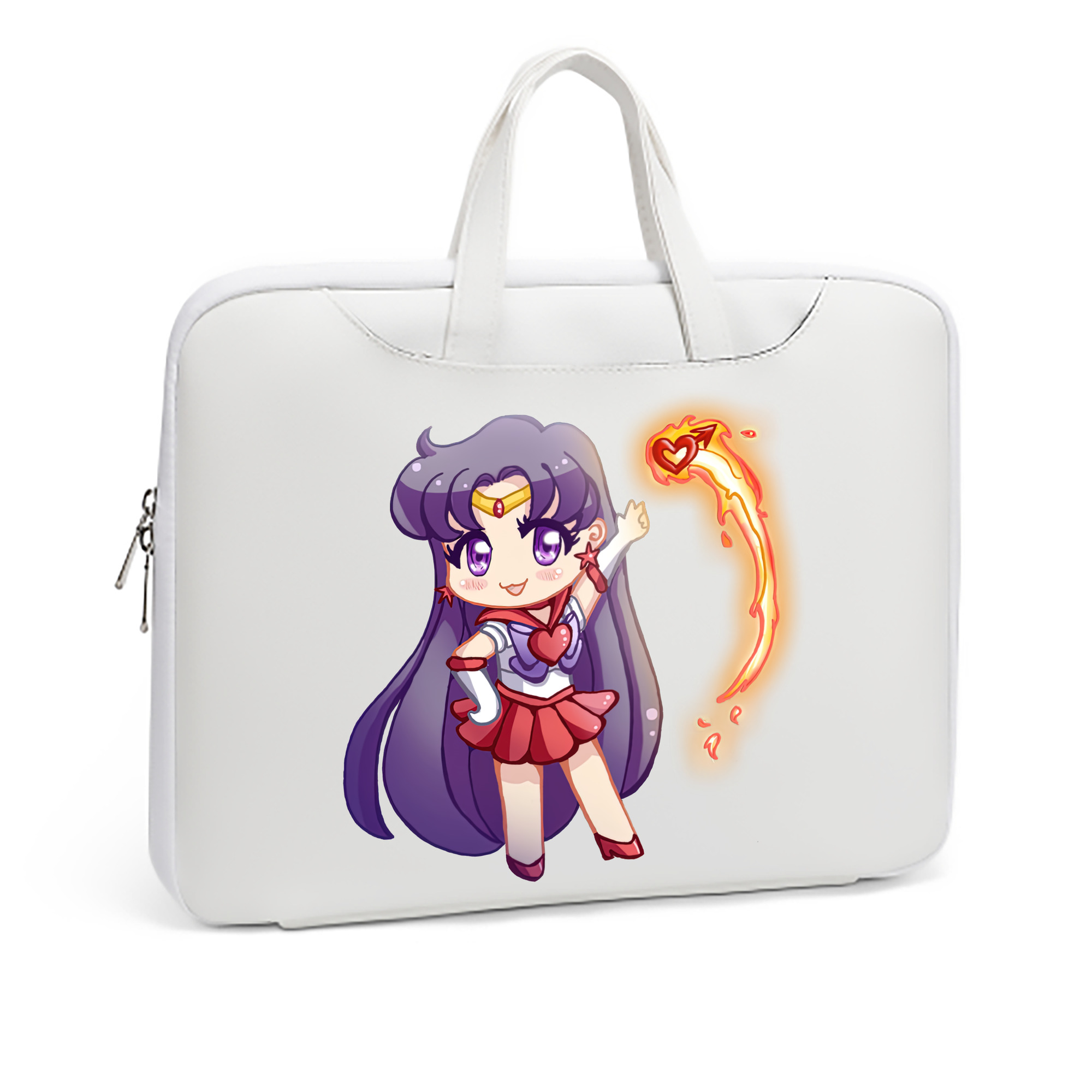 （画像用） 美少女戦士セーラームーン 火野レイ ひの レイ Sailor Moon Hino Rei （セーラーマーズ,Sailor Mars） レザーラップトップバッグ　ノートパソコンケース