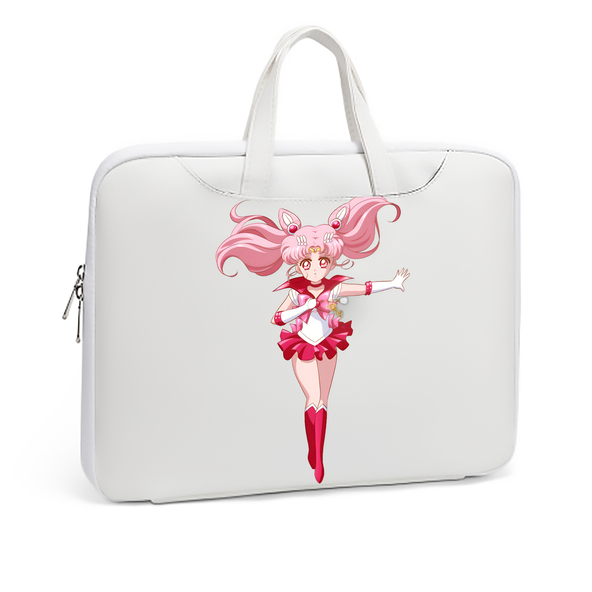 （画像用） 美少女戦士セーラームーン ちびうさ Sailor Moon Chibiusa Tsukino Usagi Small Lady Serenity レザーラップトップバッグ　ノートパソコンケース
